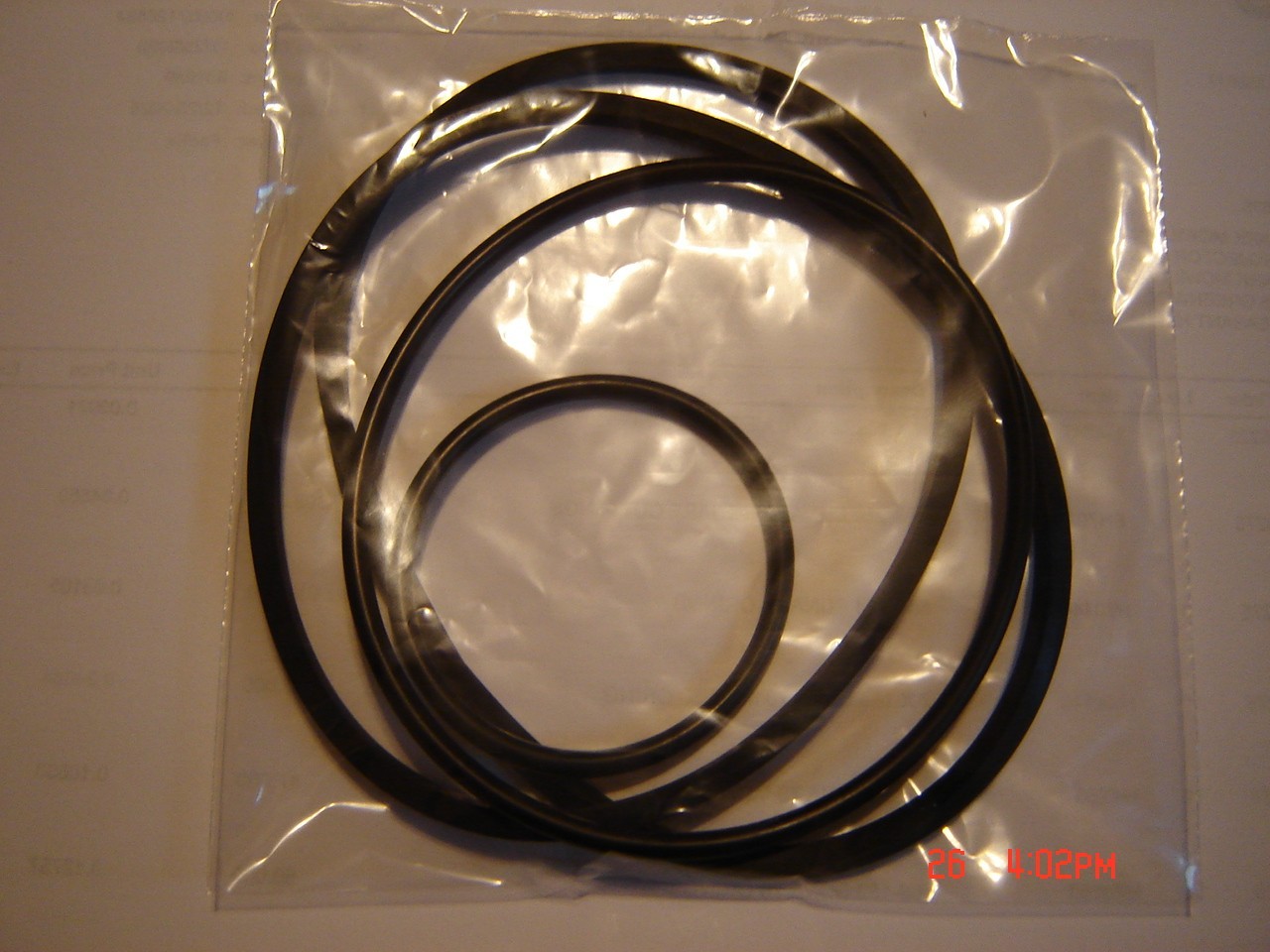 MINOLTA 6000 Sound Projector Belts, 3 Belt Set, Minolta 8mm Projector Belts,New