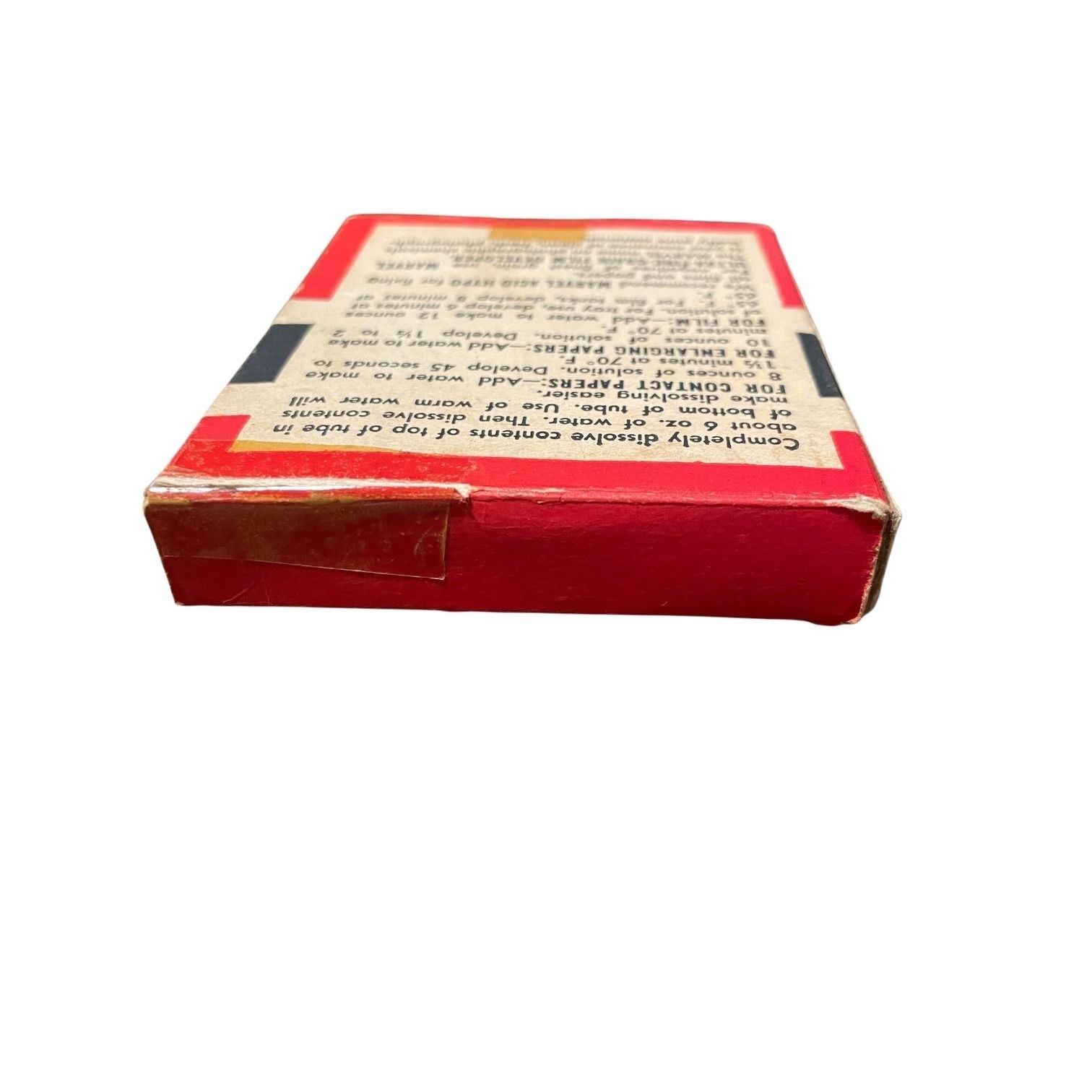 Marvel M-Q Tubes First Quality Film Developer Sears Roebuck and Co Box w 2 tubes