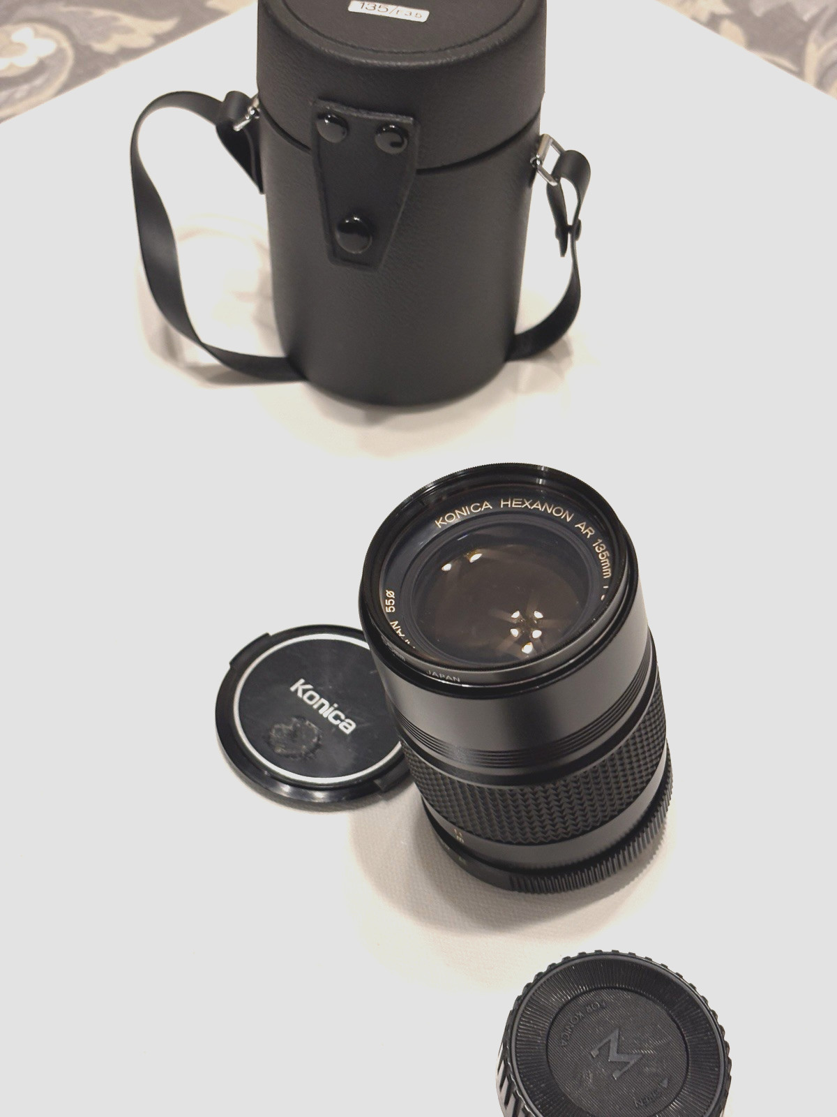 KONICA HEXAR AR 135MM F/3.5 PRIME TELEPHOTO LENS – GREAT COND.