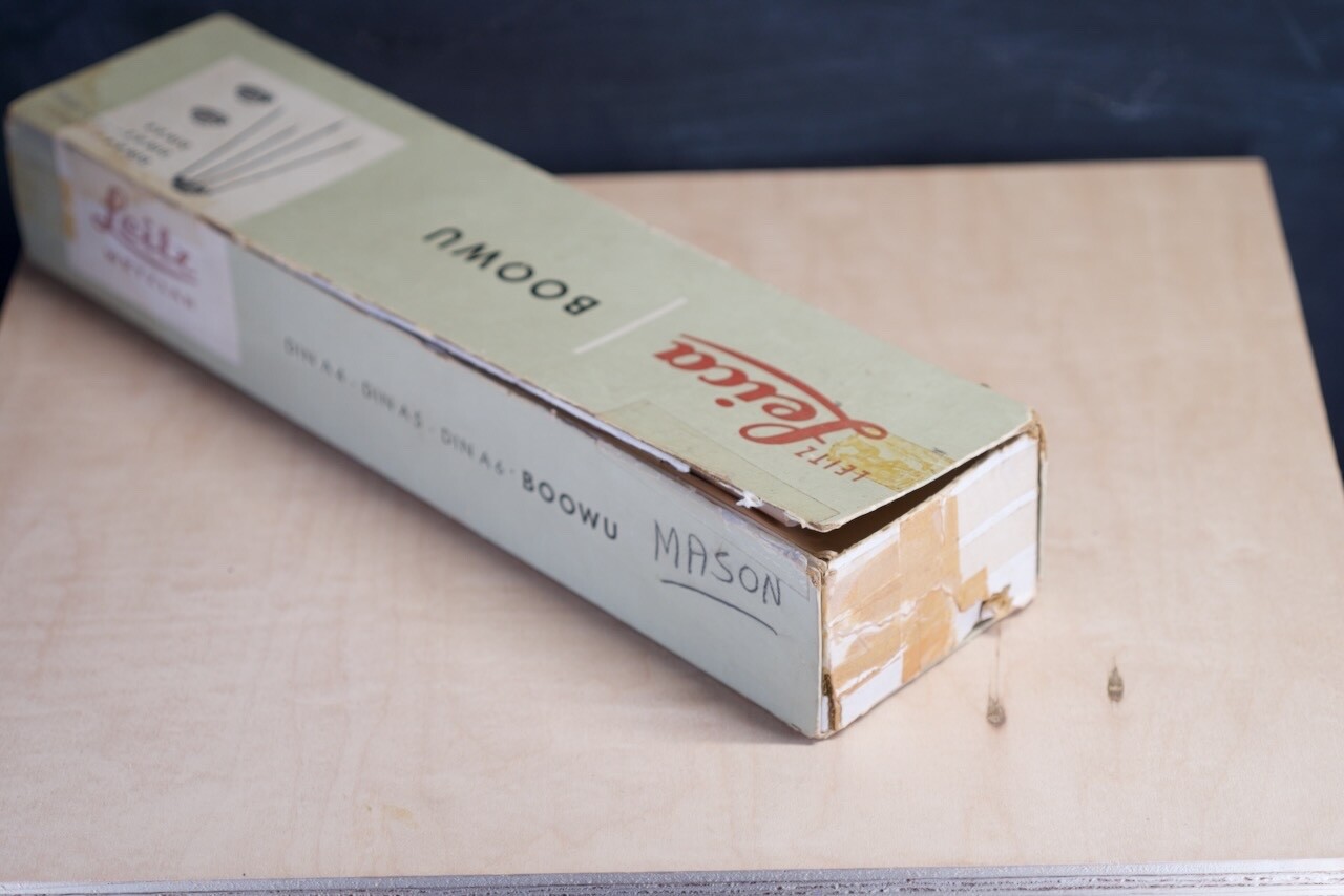Leica Leitz Wetzlar BOOWU Vintage Copy Stand Attachment Original Box