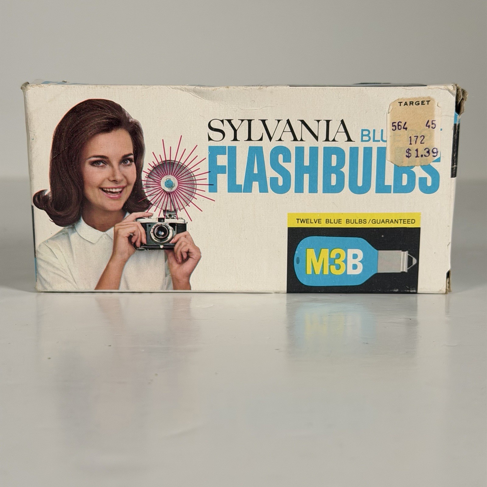 VTG M3B Flashbulbs Lot of 36 GE Sylvania Westinghouse Blue Camera Flash NOS