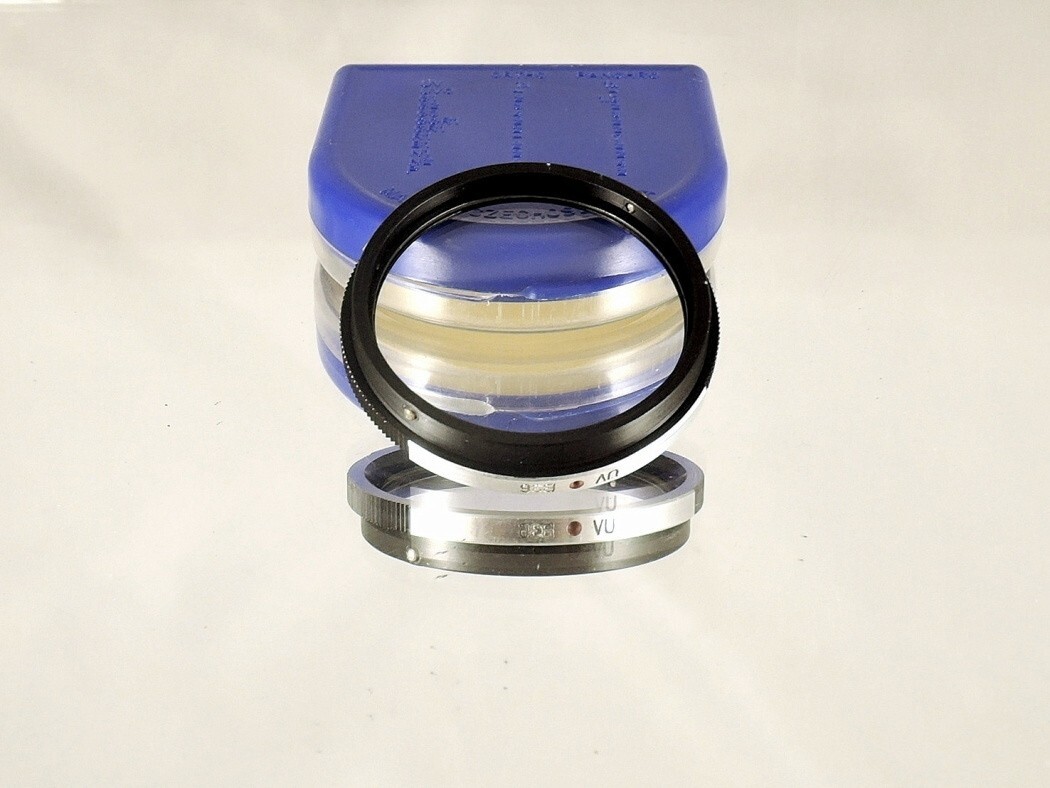 Flexaret UV B36 Filter Meopta Accessories Bayonet RARE + right blue plastic box.