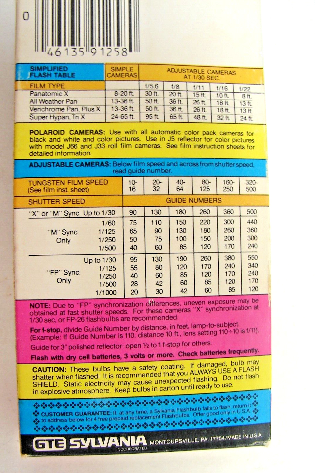 Sylvania M2B & M3 Flashbulbs & General Electric M3B Flashbulbs New 5 boxes