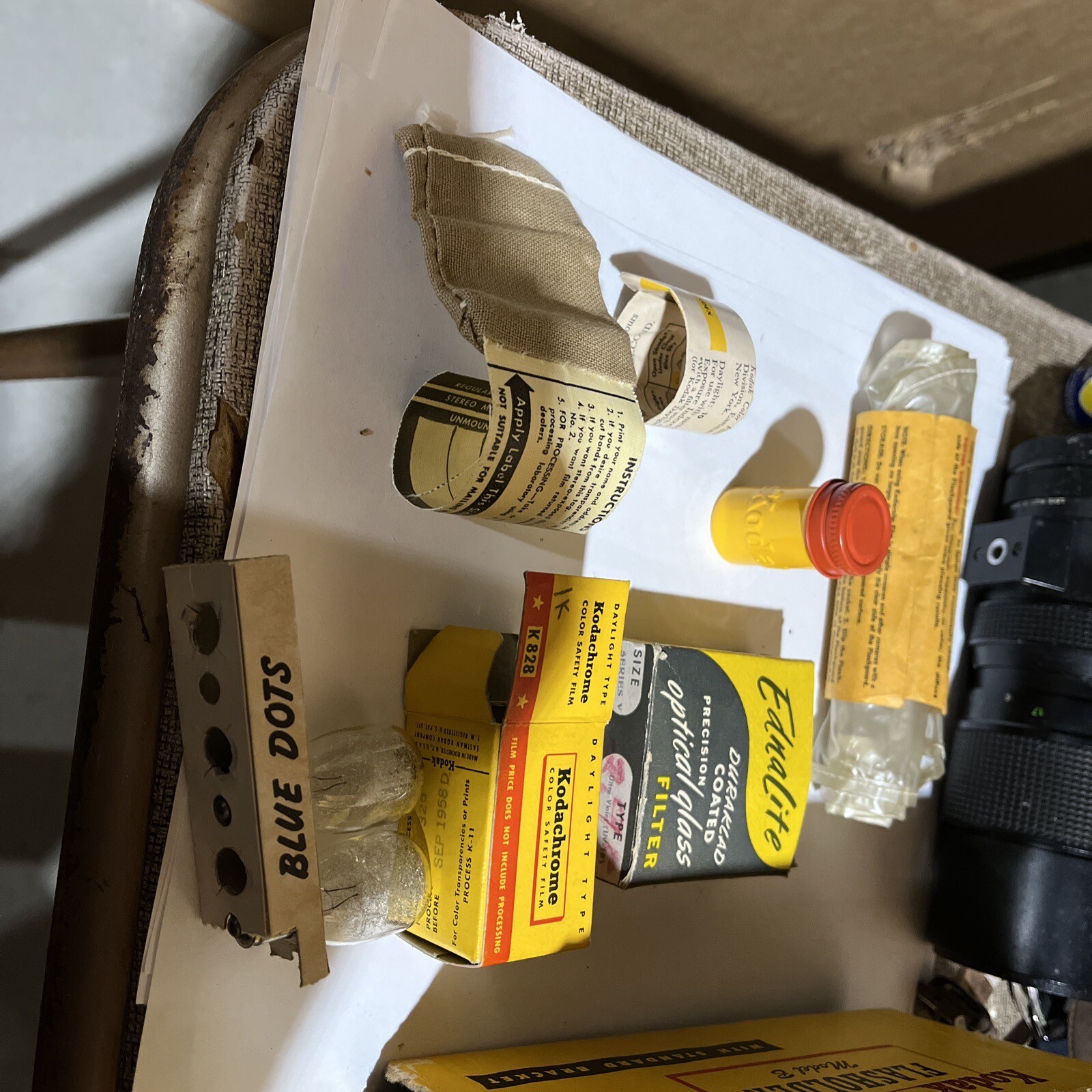 VINTAGE 1950’S KODAK STANDARD FLASHOLDER Orig box, Book And More See Pictures