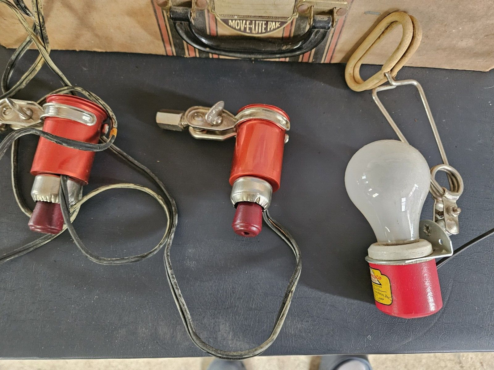 GE Acme Lite Steroite pack 3 Way Photo Flood Indoor Illumination Move-Li 1952