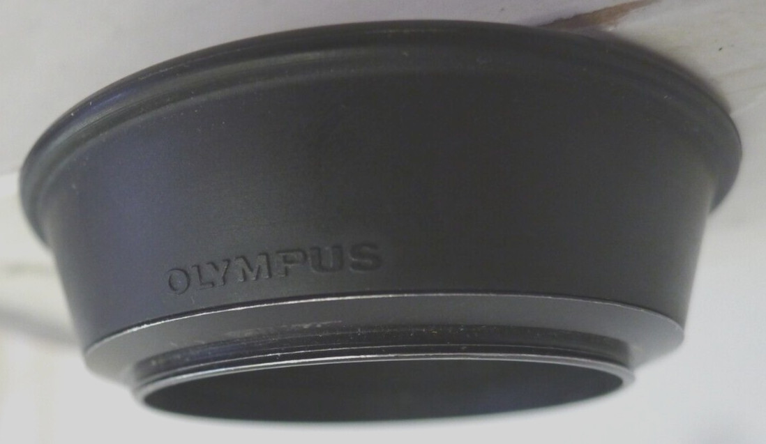 Olympus 28mm F2.8 Rubber Hood Screw In 49mm – Made in Japan – Vintage