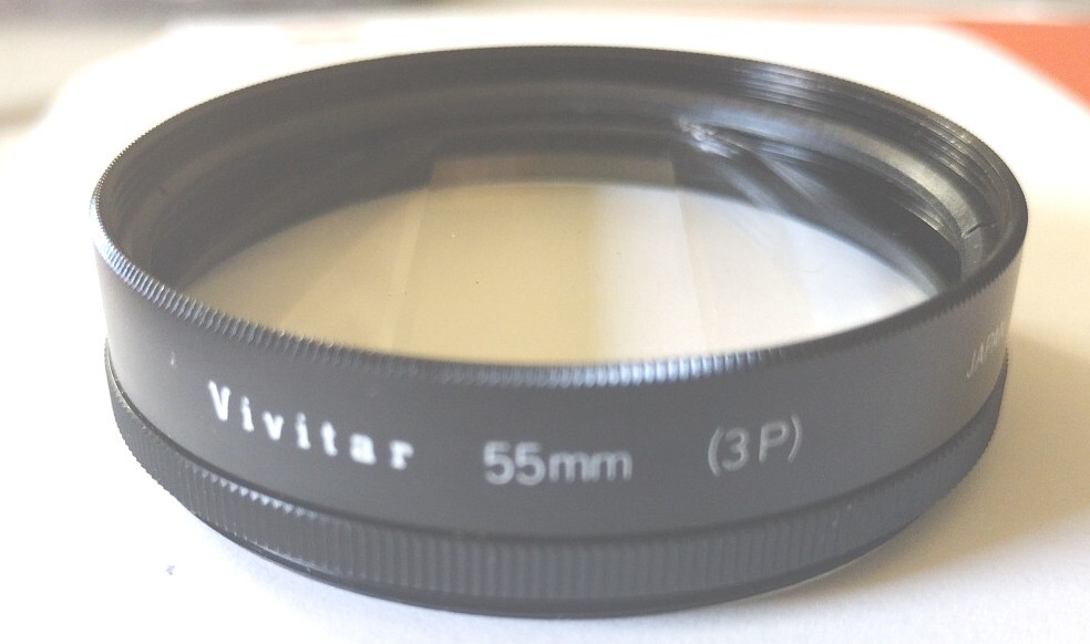 Vivitar 55mm (3P) Excellent Lens Japan With Zipper Bag.