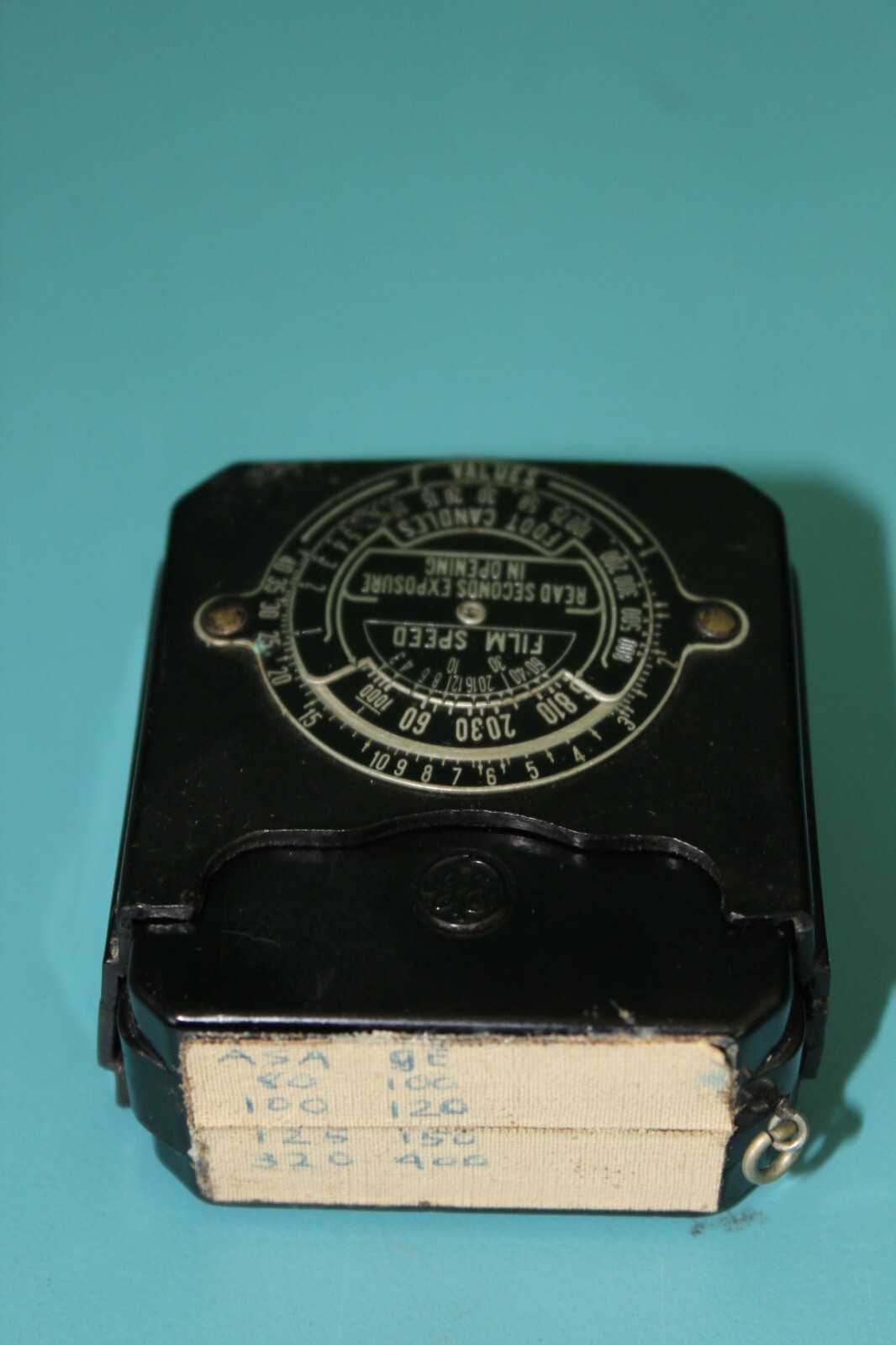 VTG GE Light Exposure Meter + Slide Case 620904 1930’s?