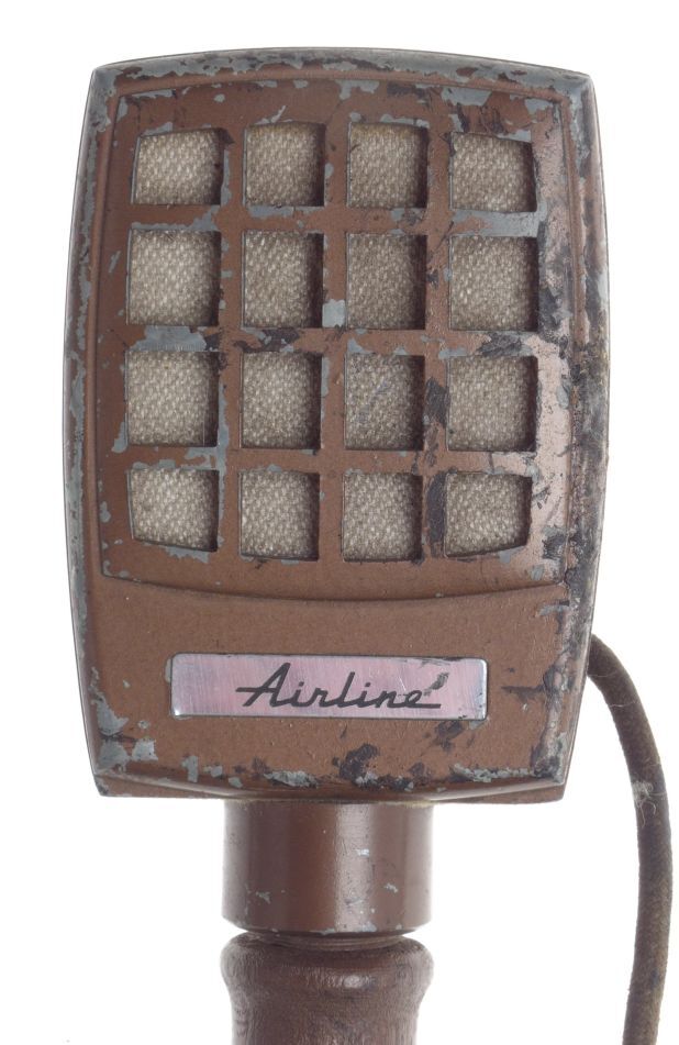 Airline microphone brush patent possibly for montgomery-ward rare collectable