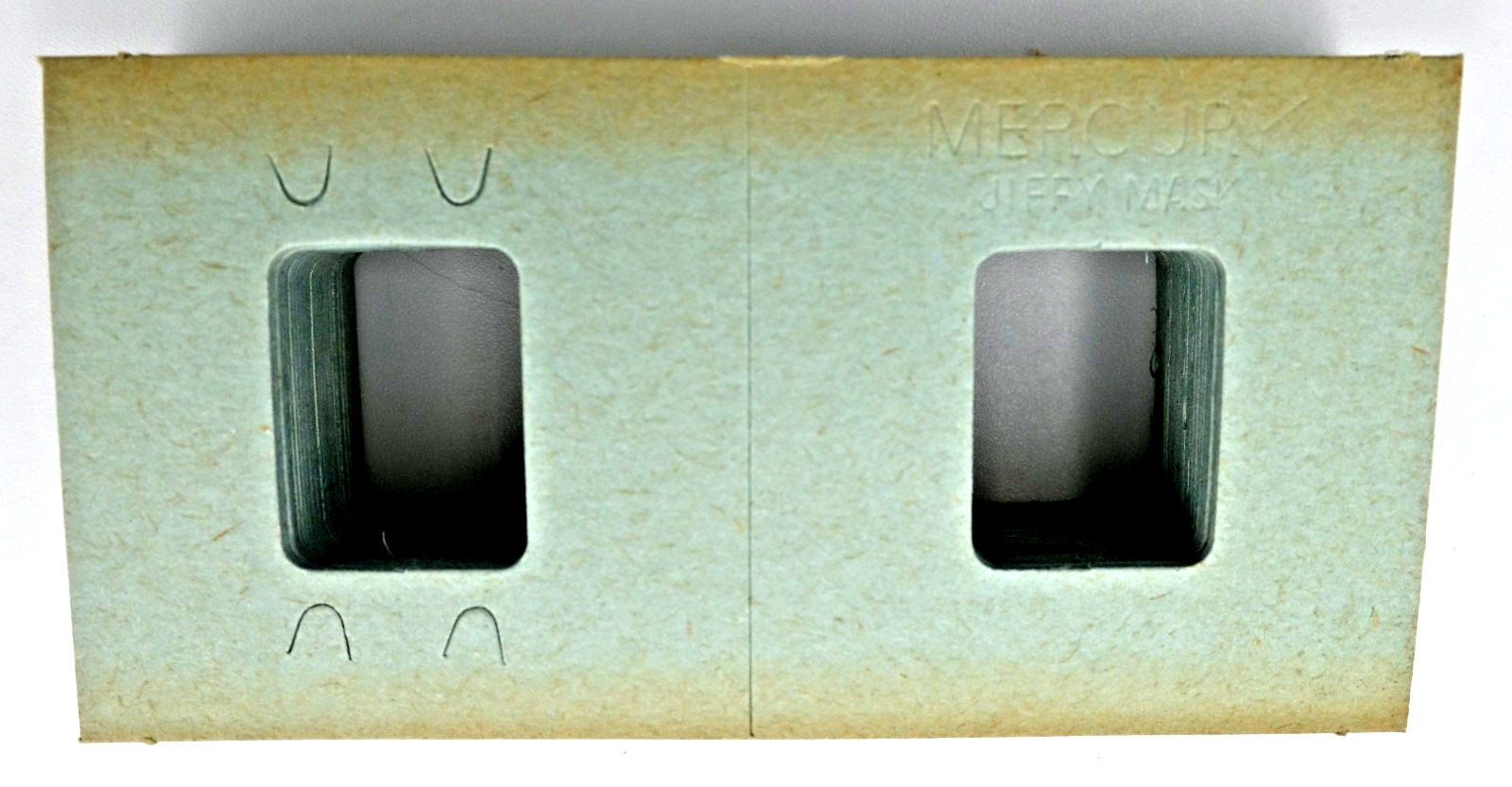 Vintage Mercury 2×2 Jiffy Masks (Universal Camera Corporation)