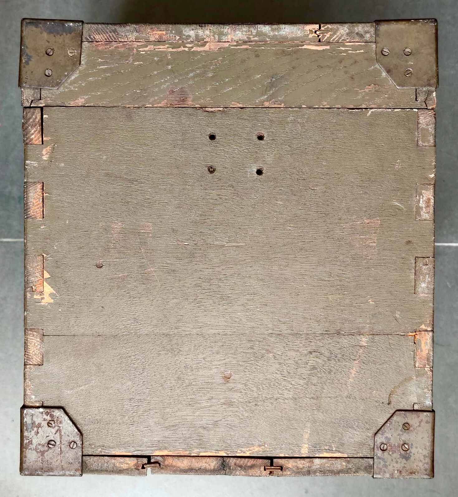Empty Wood Box for Konishiroku (Konica) SK-100 Aerial Camera ……. Rare !!