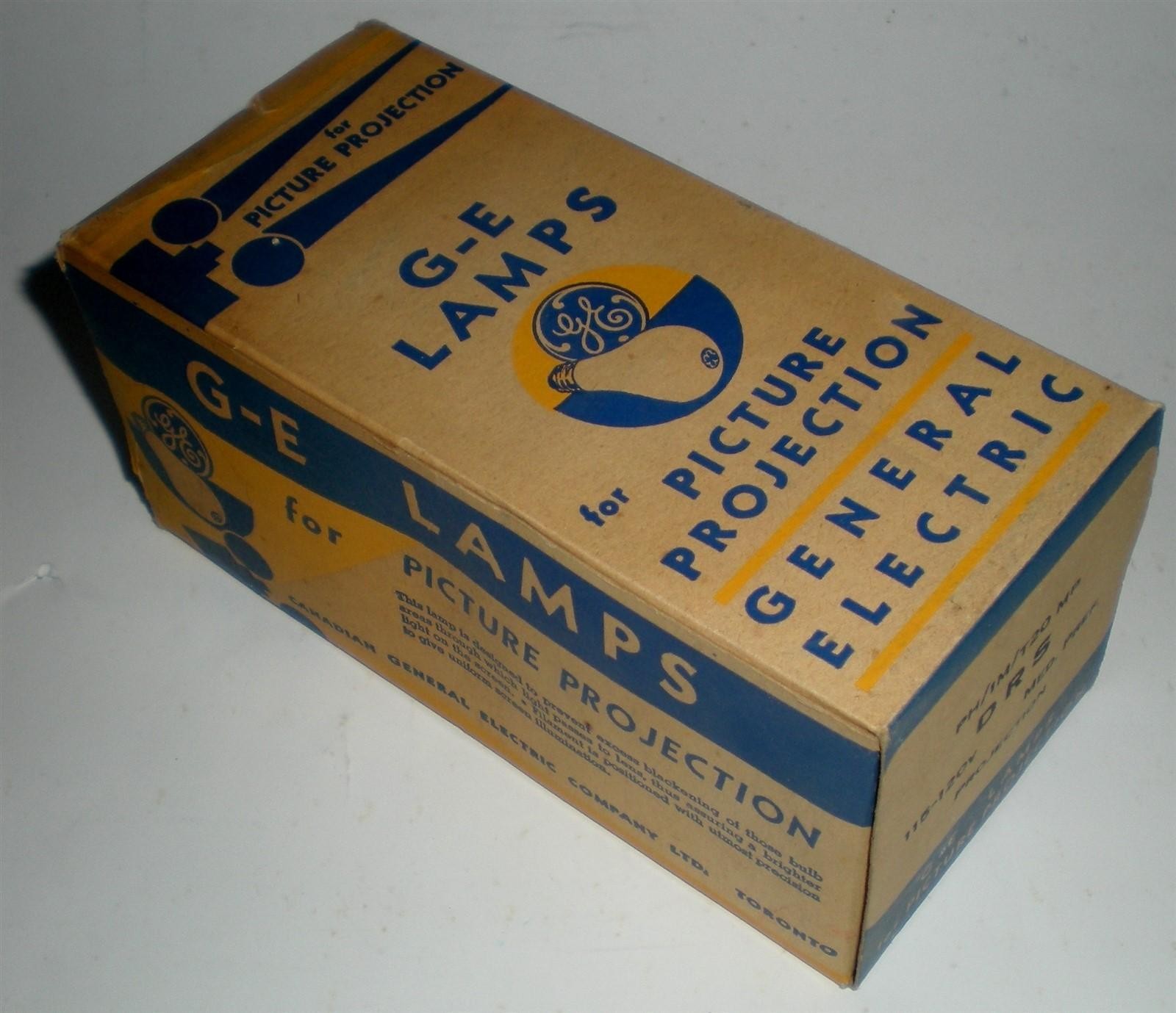 PROJECTOR FILM BULB LAMP GE GENERAL ELECTRIC PROJECTION DRS PH/1M/T20 MP MED 115