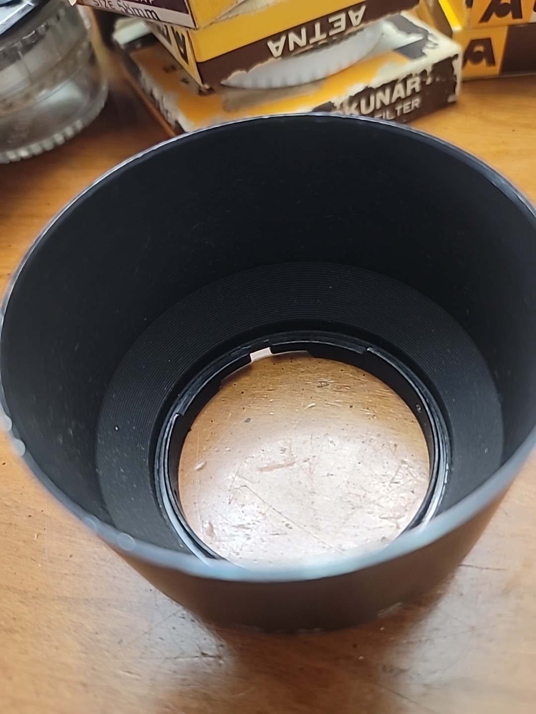 Nikkor 135mm f/3.5 Camera Lens Hood 105/ 2.5. Used