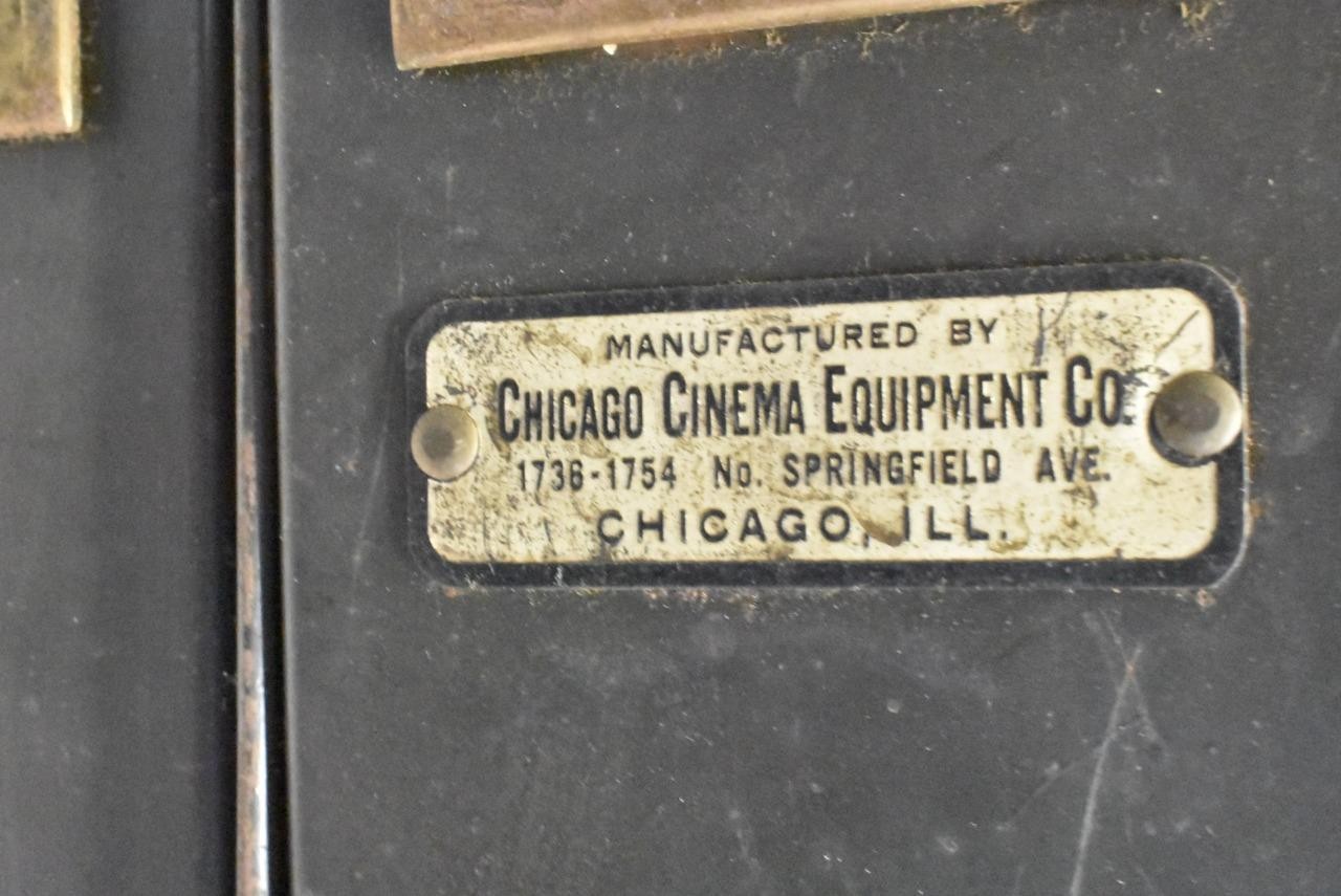 Vintage Movie Film Reel Steel Storage Cabinet Case 4 Door 23″ x 20″ x 14″