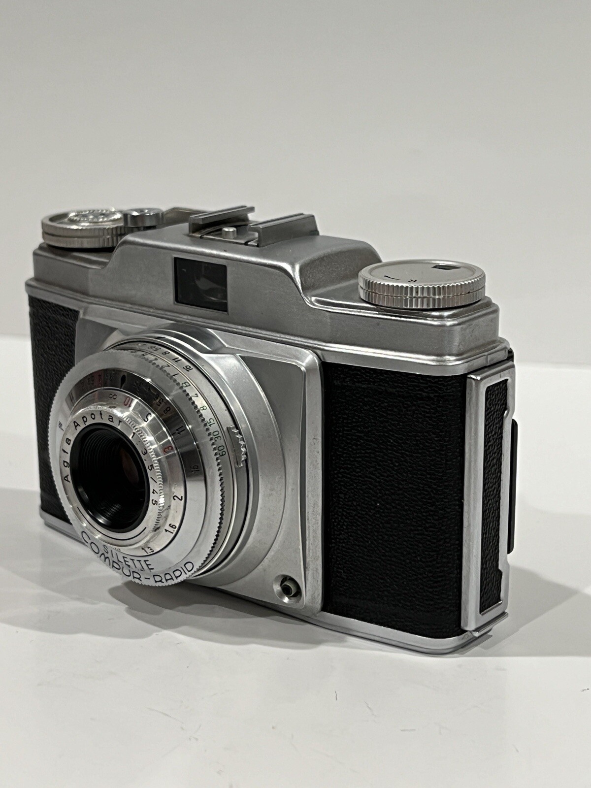 AGFA SILETTE CAMERA W/ APOTAR 45mm f/3.5 LENS + COMPUR RAPID SHUTTER – WORKING