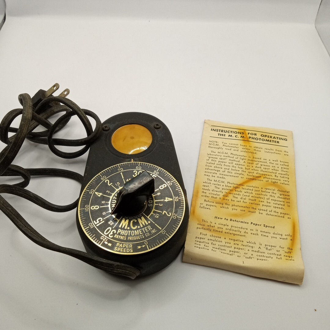 Vintage M.C.M. Model H PHOTOMETER Untested