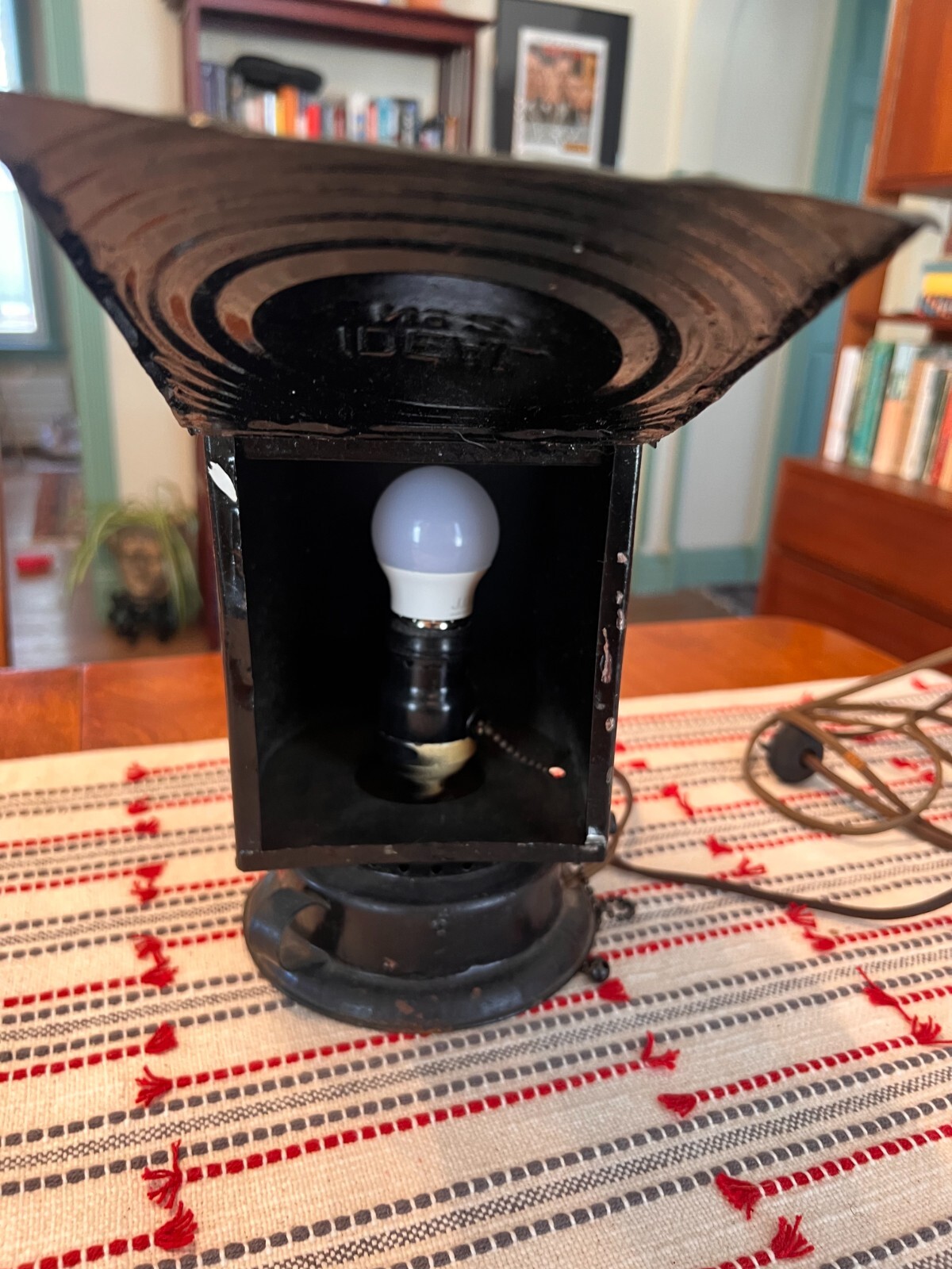 Vintage Ideal No. 2 Darkroom Illuminator Lantern Modified Working Lamp