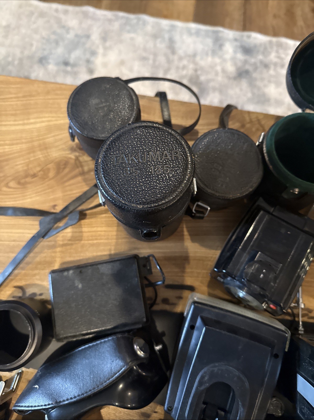 Large Vintage Group Lot Of Camera Equipment Accessories Lens Flash Filter Etc