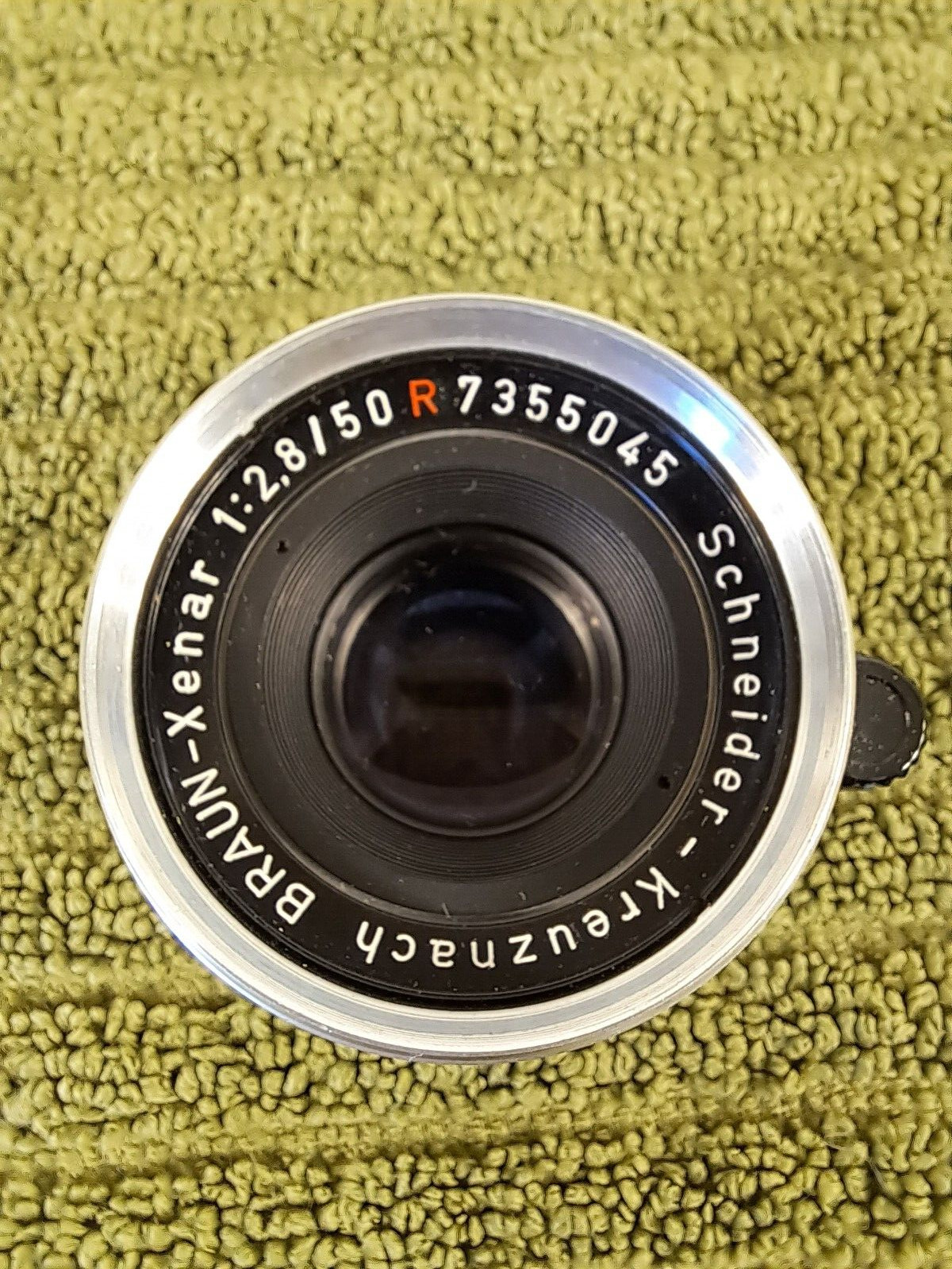 Schneider-Kreuznach BRAUN-Xenar f2.8/50R Compur Lens Front Part Only – Germany