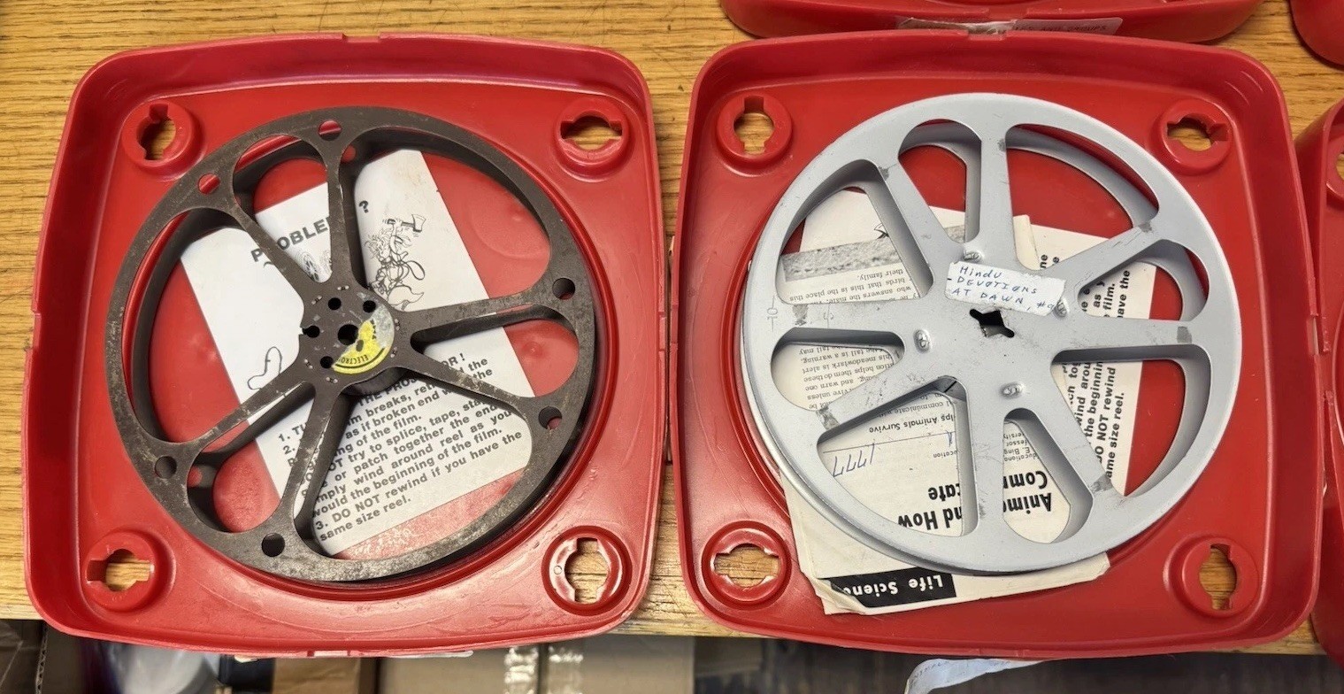 Vintage Plio-Magic 16mm Film Archival Plastic Storage Box 7″ Reel Film & Case