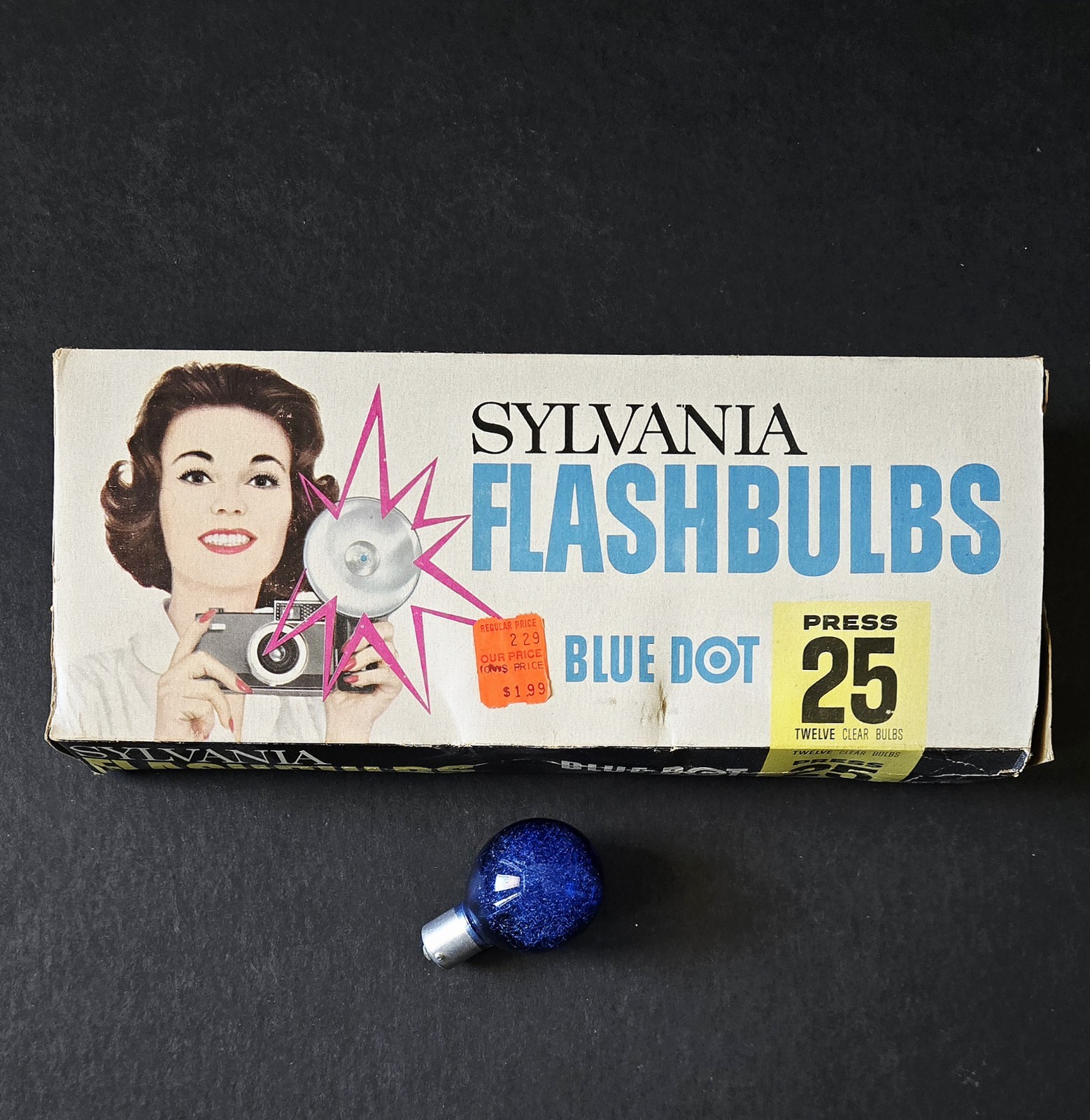 Vintage 10 Press 25 P25 Flashbulbs Flash Bulbs – Sylvania