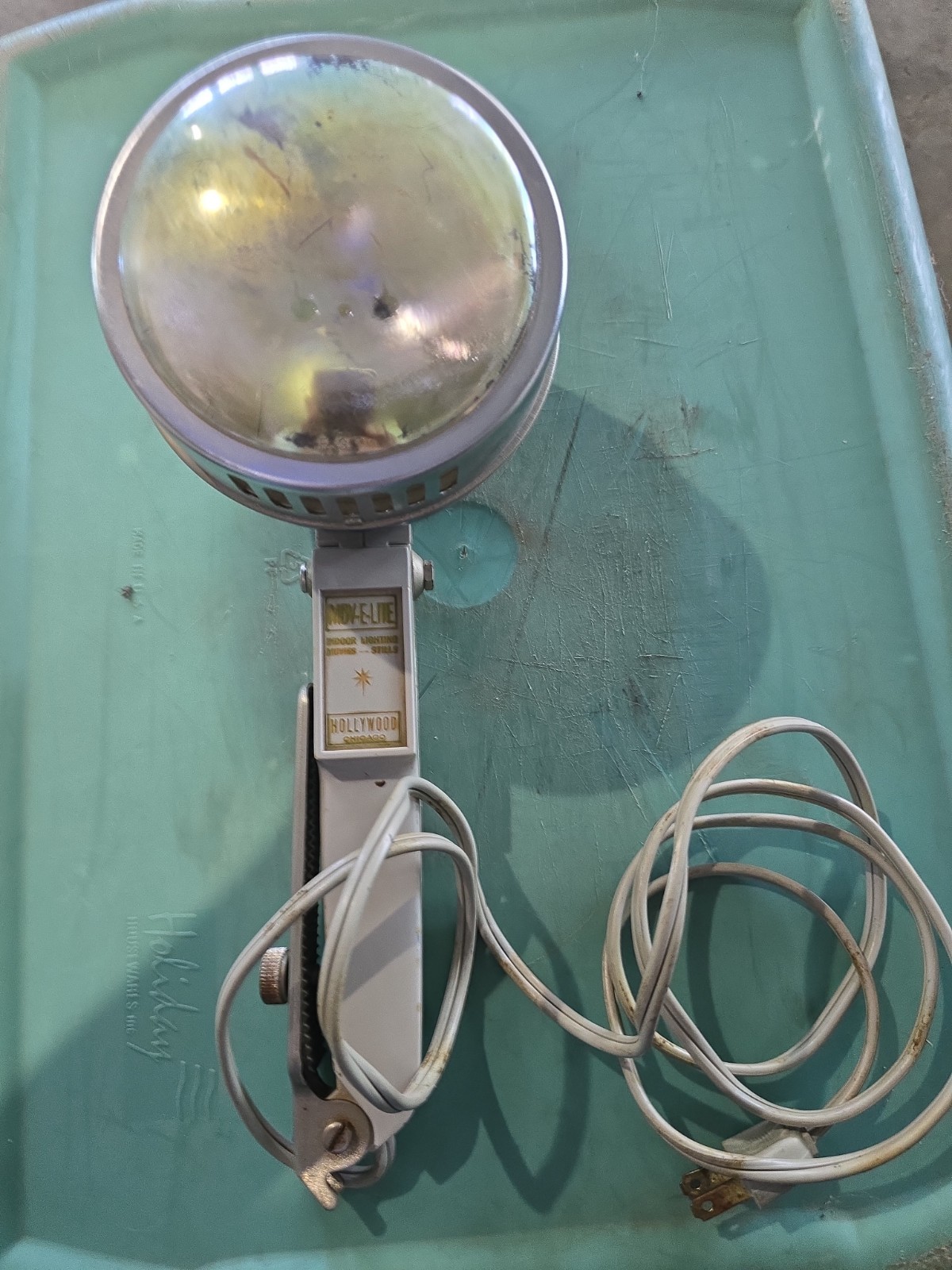 Vintage Mov-E-Lite Hollywood Chicago Model 990-B Movie Light Outdoor Kodachrome