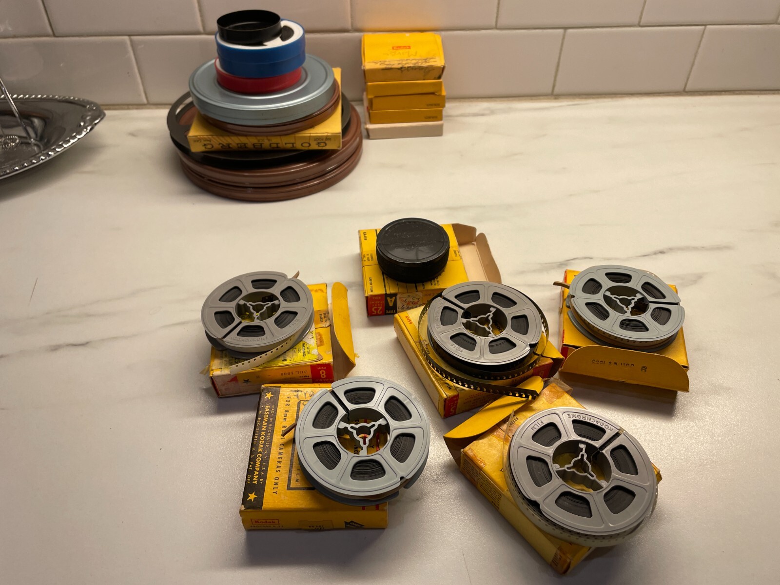 21 VTG Film Reel Lot Bell & Howell Goldberg Bros Super 8/8 Mm