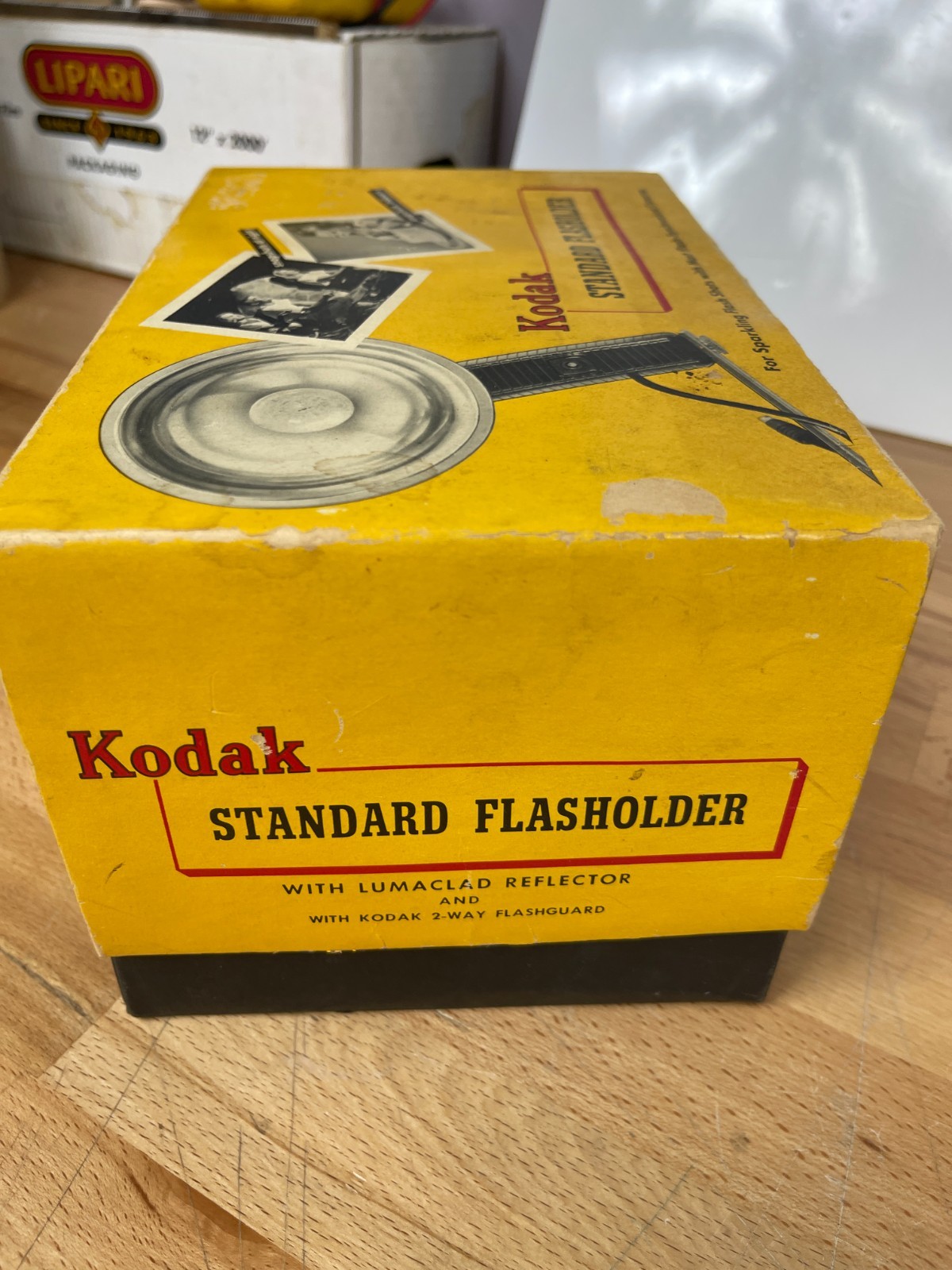 Vintage Kodak Flashholder w/ Box, Film Reel, Flashbulb + Manuals Lot