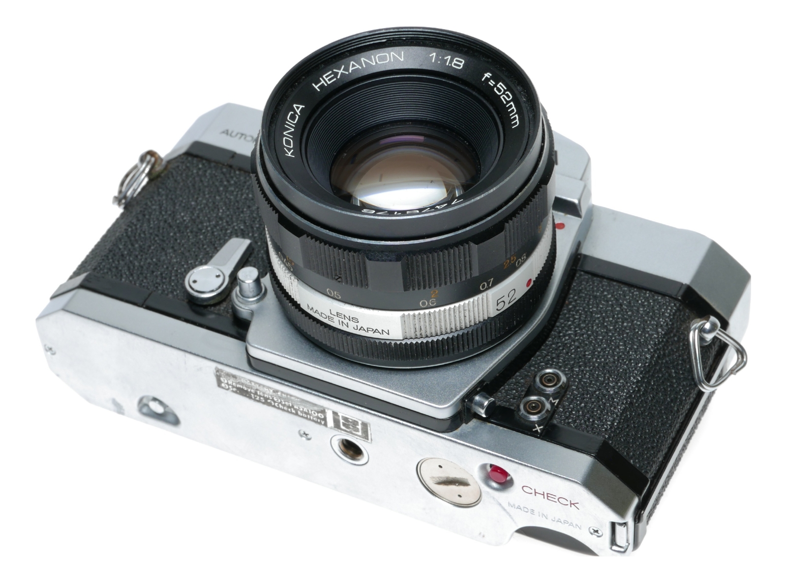Konica Autoreflex T 35mm Film SLR Camera Hexanon 1.8/52