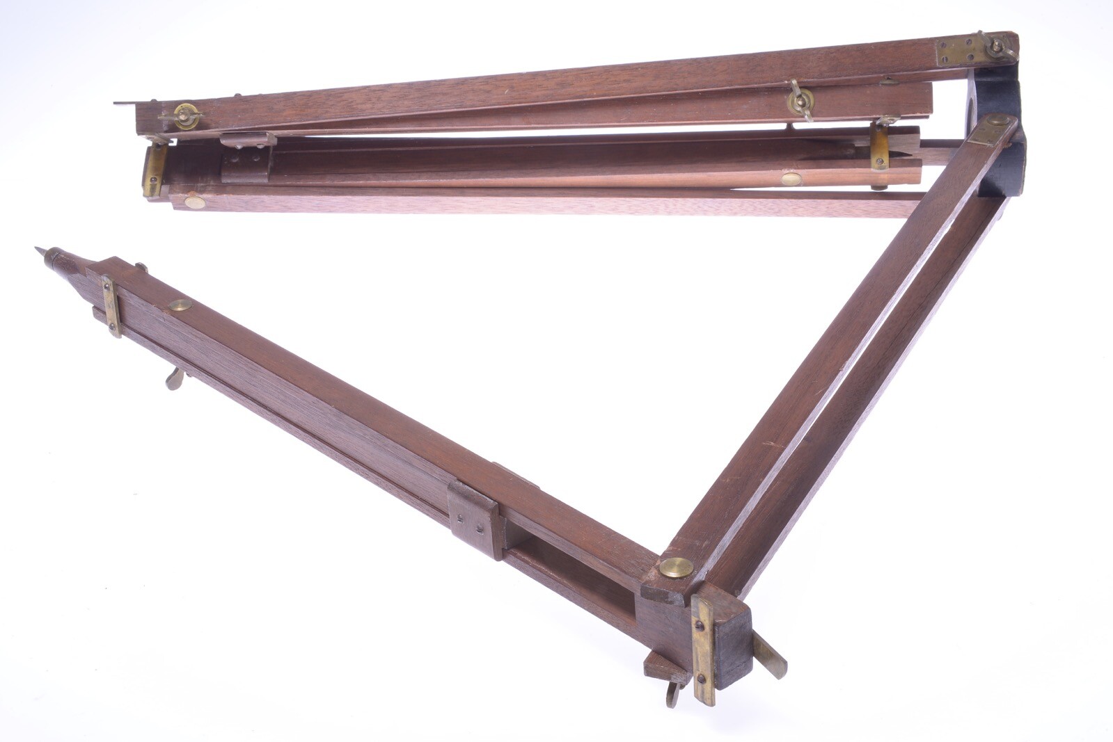 ✅ ANTIQUE WOOD TRIPOD 131CM, 51.57″ GLASS PLATE 4×5 LARGE FORMAT FIELD CAMERA