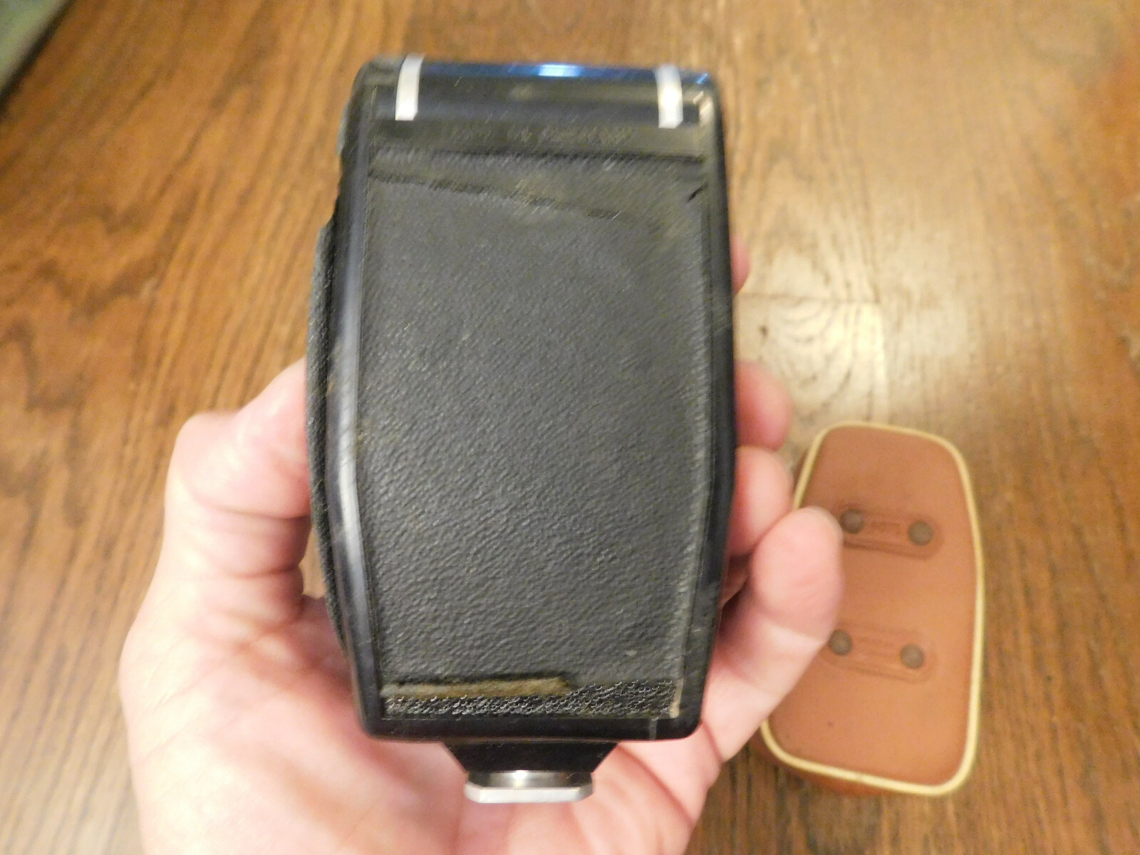 Vtg German Camera Pocket Flashgun Agfa Agfalux 6075 w/ Case TLC Not Tested Worn