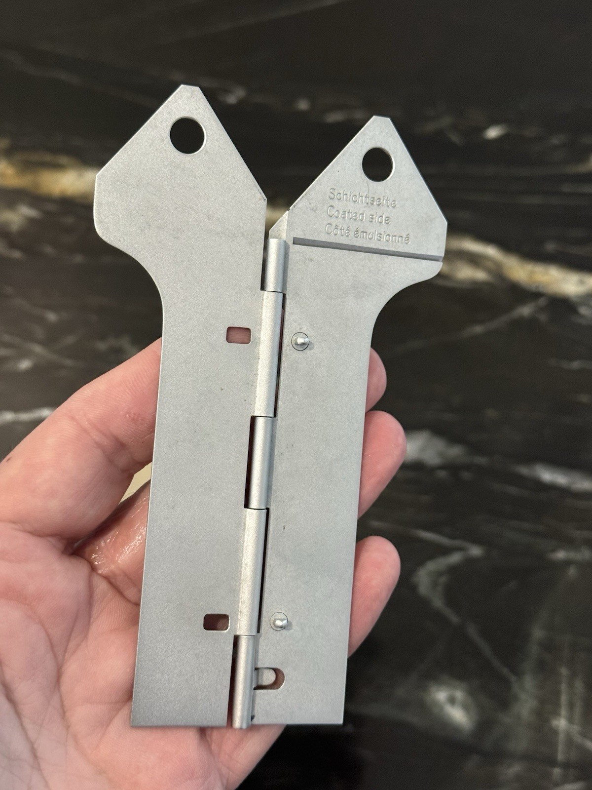 Original Leica Metal Nickel ABLON Leitz Film Leader Trimming Template