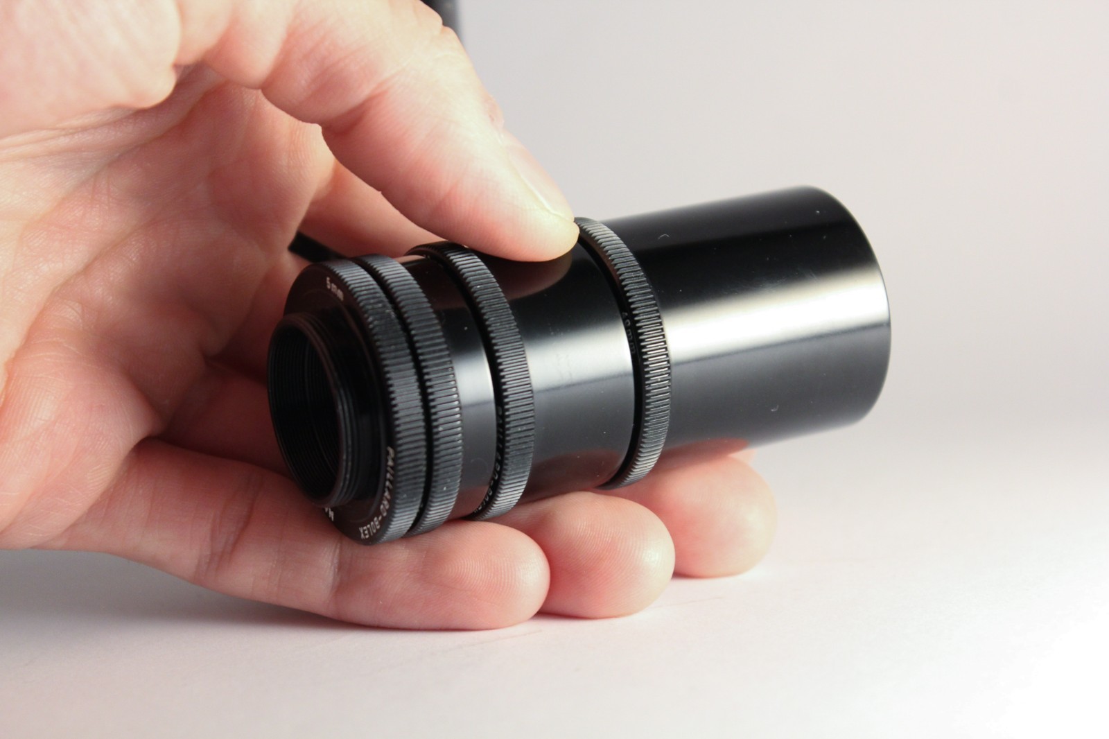 Original Paillard Bolex C Mount Macro Extension Rings set Tubes Tubex H16 reflex