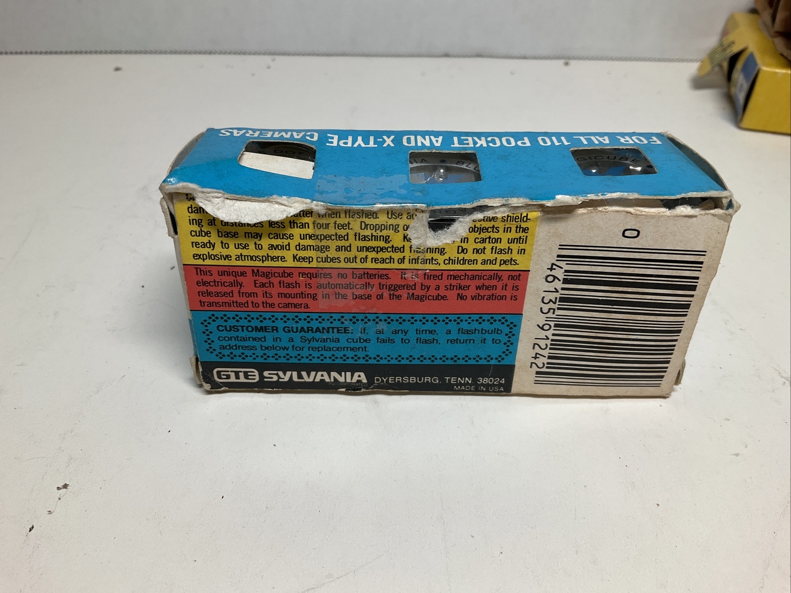 Sylvania Blue Dot Flashcubes Camera Flash Cubes 3 Pack 12 Flashes NEW OLD STOCK