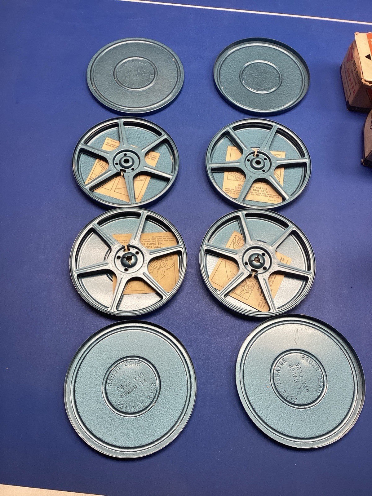 8mm Film Reels Cases Vintage Haag Drugs