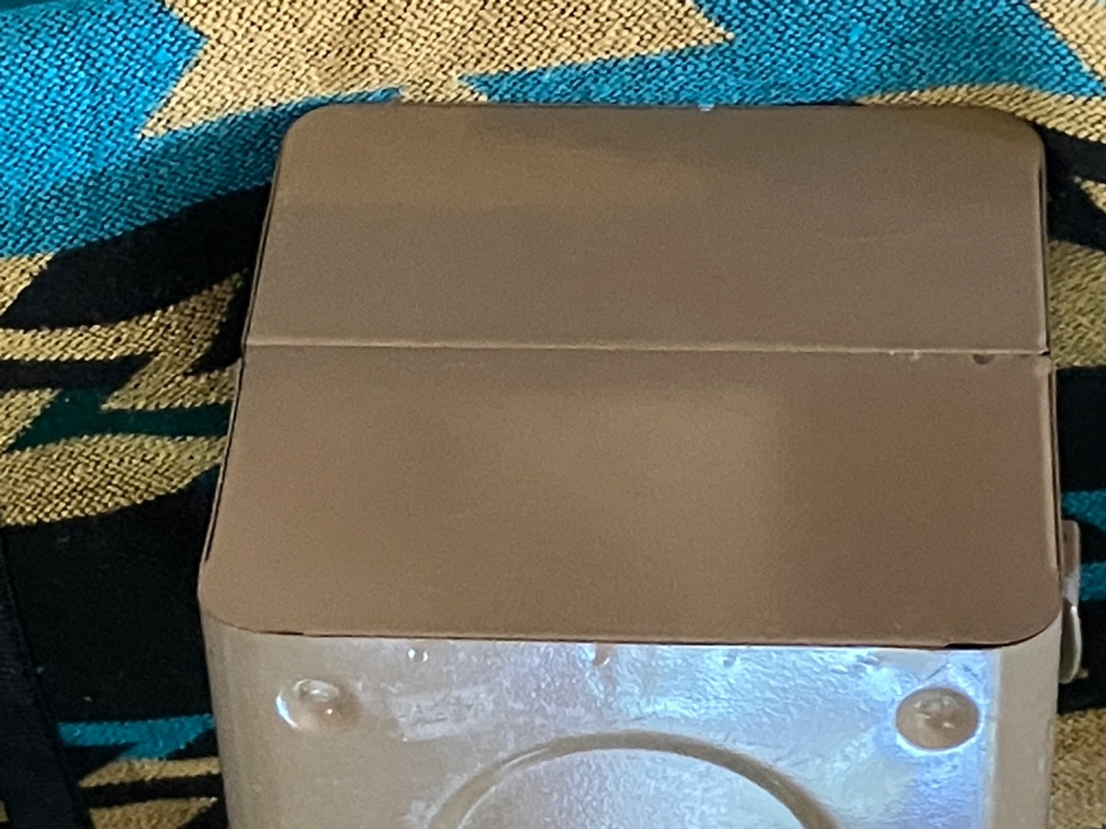 VINTAGE – FOR (6) 8MM REEL FILM CONTAINER CARRYING CASE CAMERA METAL BOX 5 1/2″