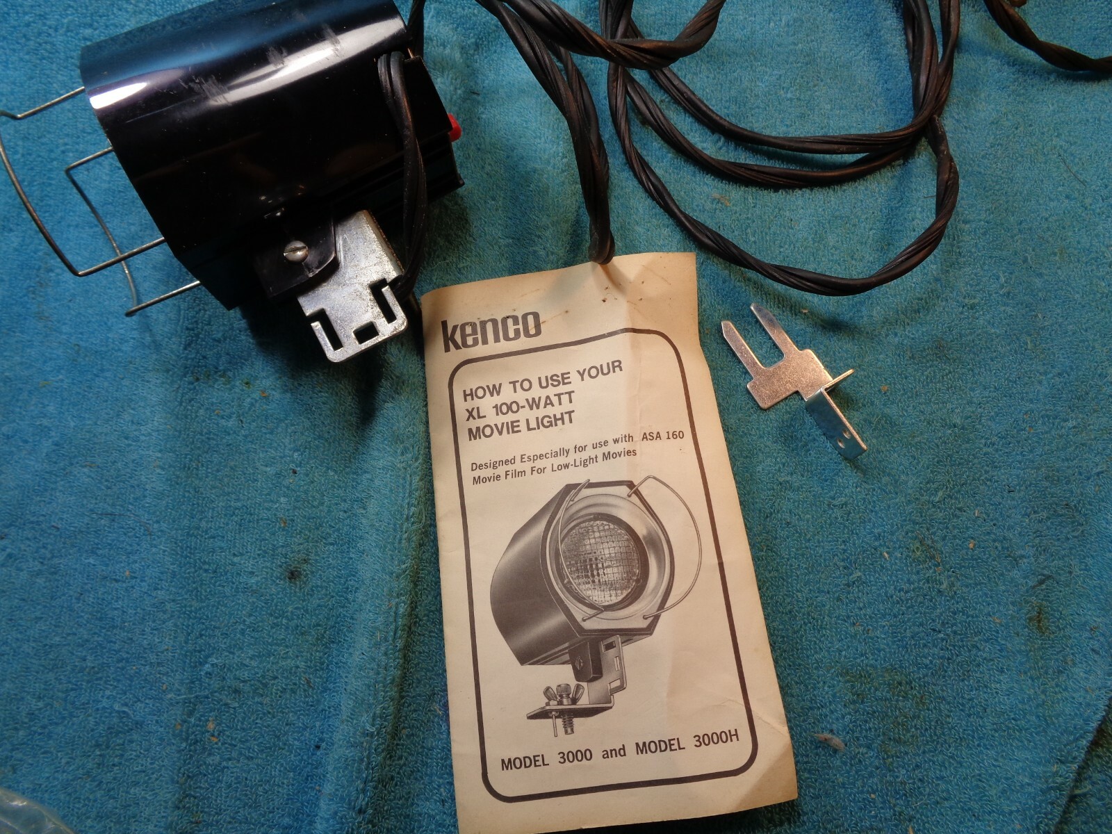 Vtg Kenco XL Mini Sealed Beam 100 Watt Movie Bounce Light # 3000 USA Made Works