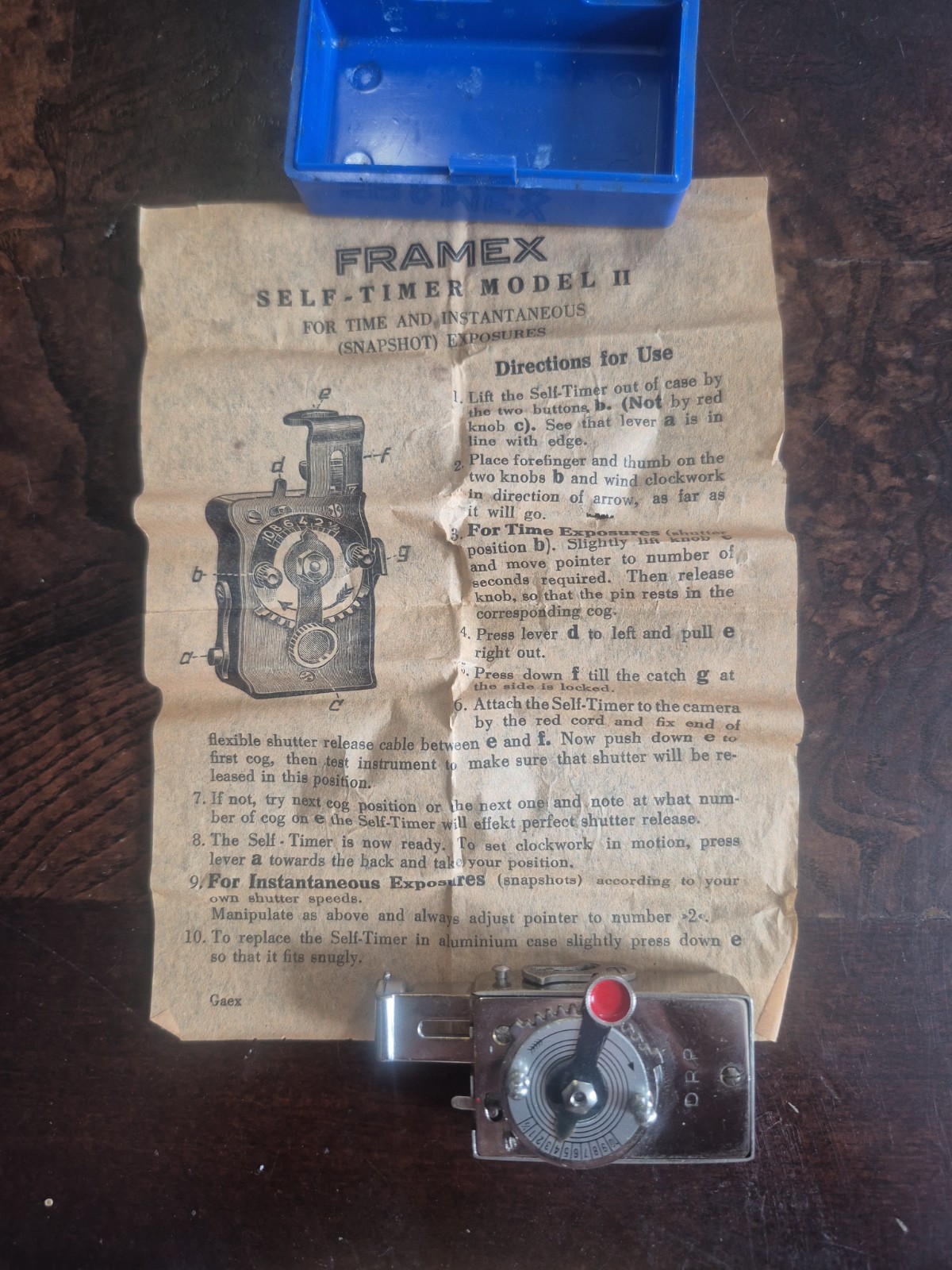 Vintage Working Haka Autoknips Shutter Timer Made in Germany