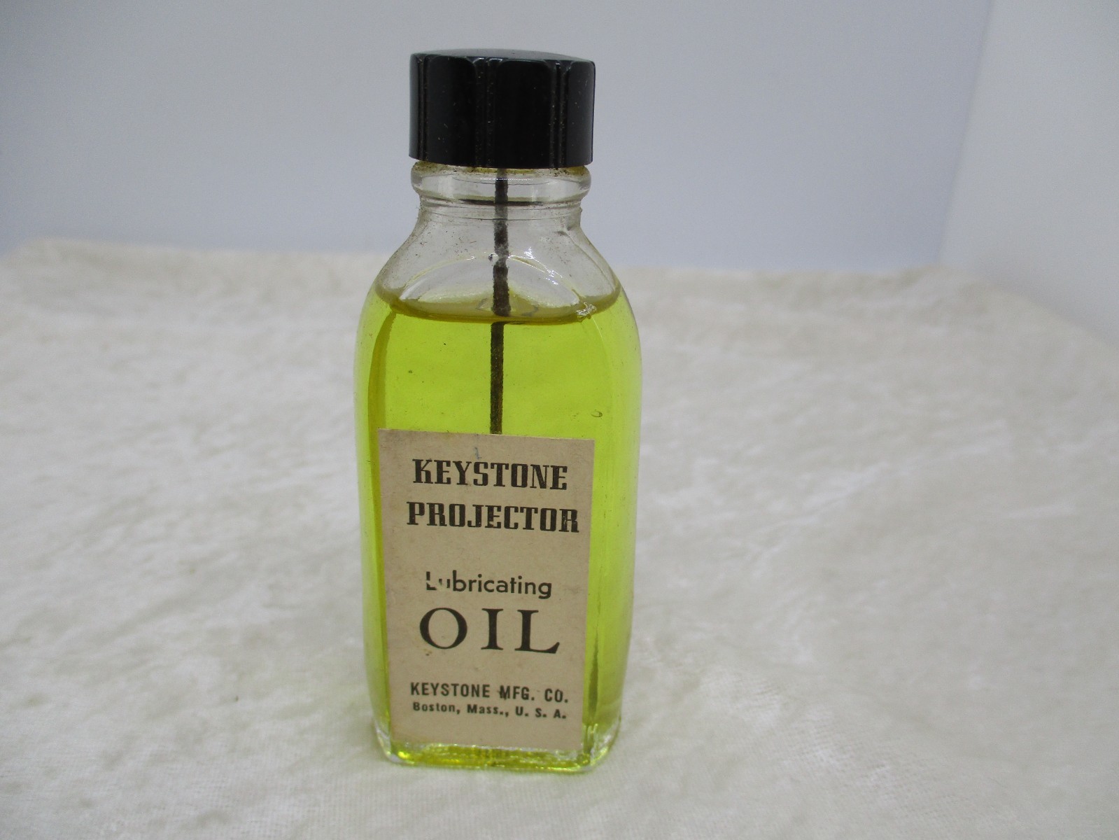 Vintage Keystone Projector Lubricating Oil in Original Box