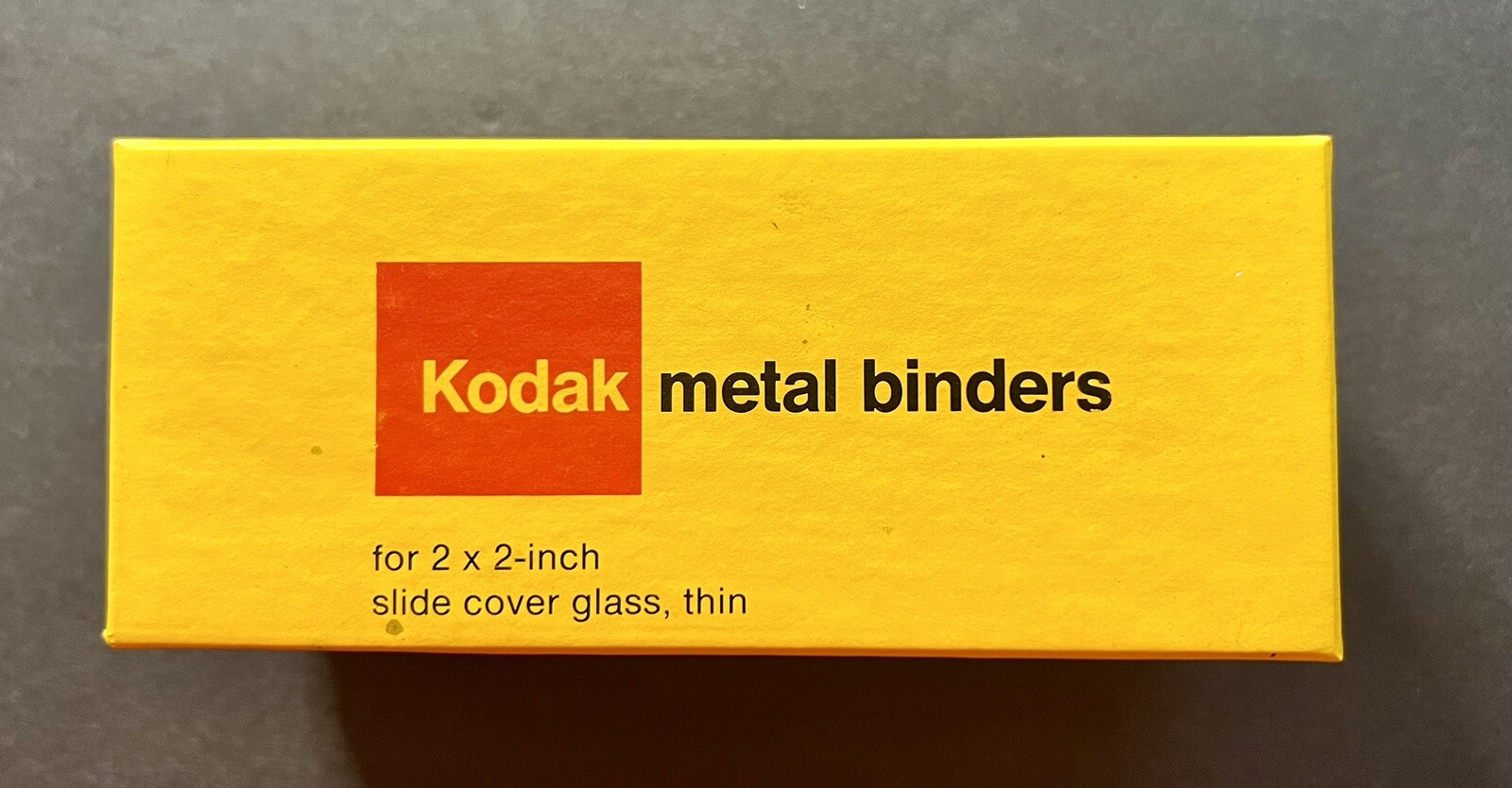 Kodak Metal Binders For 2” X 2” Slide Cover Glass, Thin Box Of 50