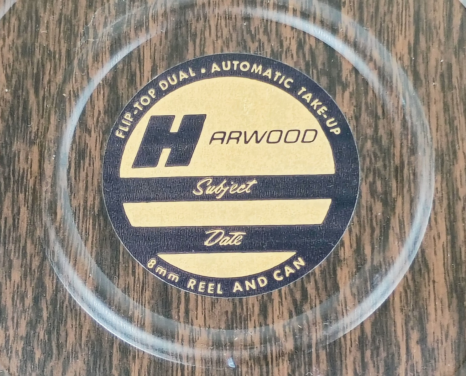 Vintage Harwood 8mm Metal Film Tin with 7″ Reel.