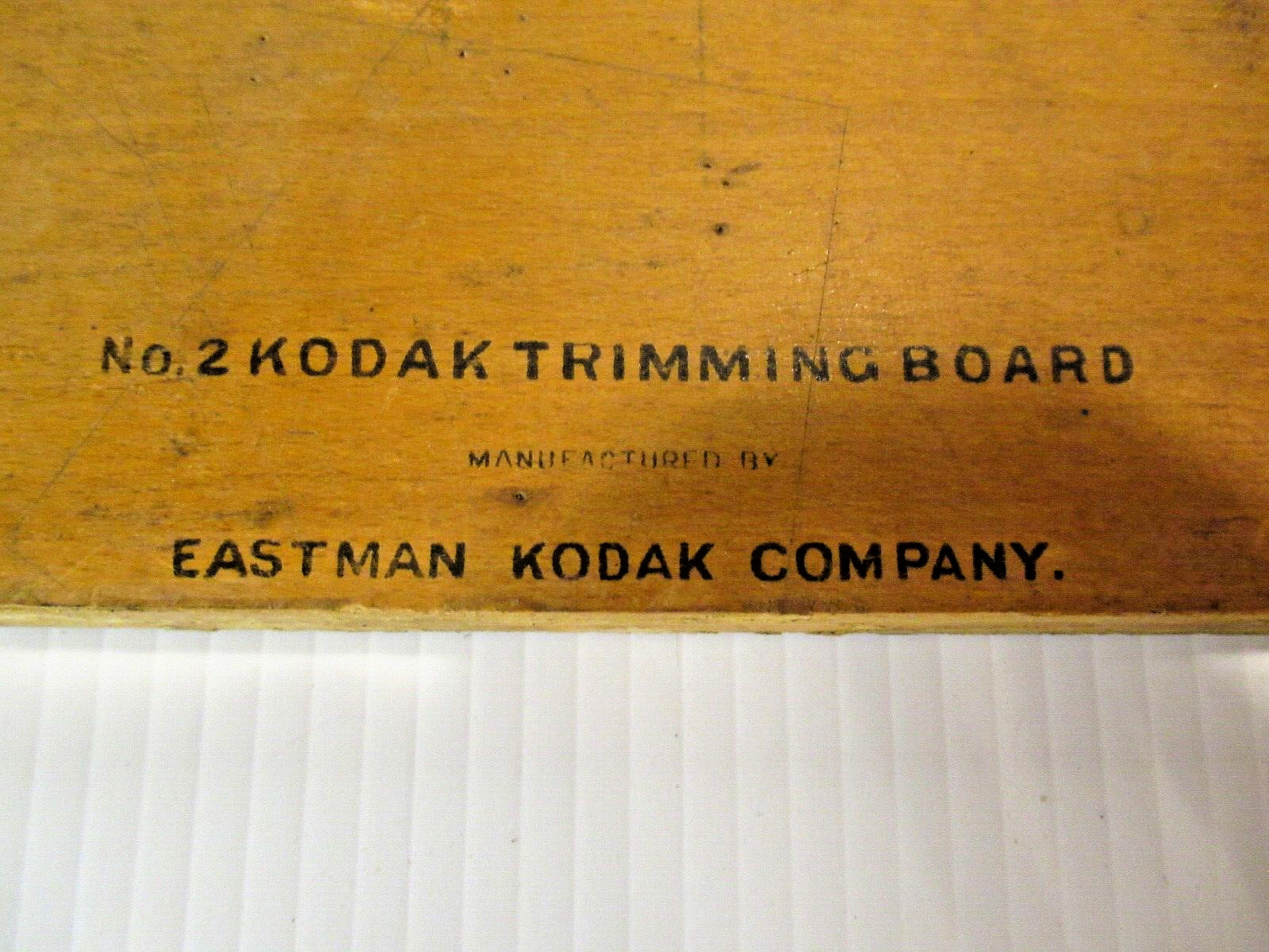 Vintage Eastman Kodak No. 2 Trimming Board Film Negative Cutter Photography