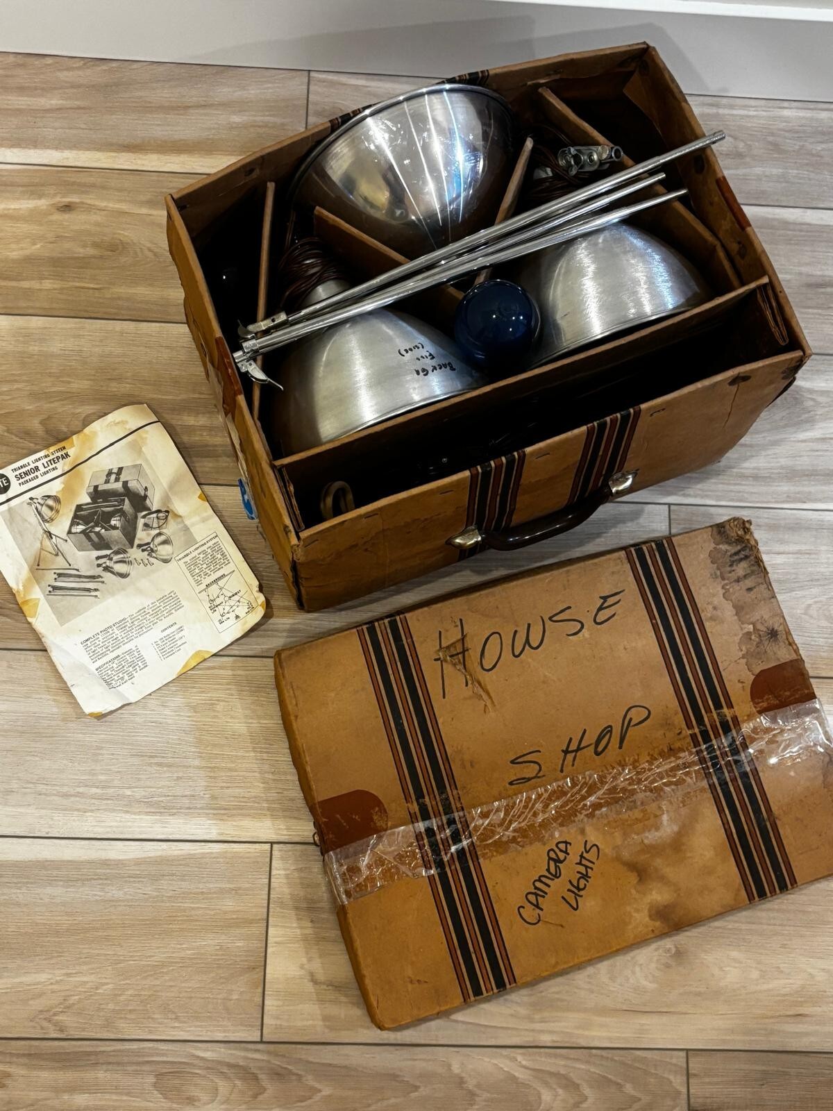 Vintage ACME-LITE Senior Litepak Portable Floodlight System In Original Box