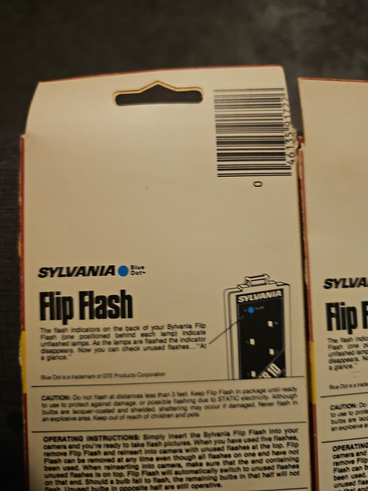 Lot of 3 Sylvania FlipFlash Super 10 Two Pack Blue Dot Flashbulbs Flashbar