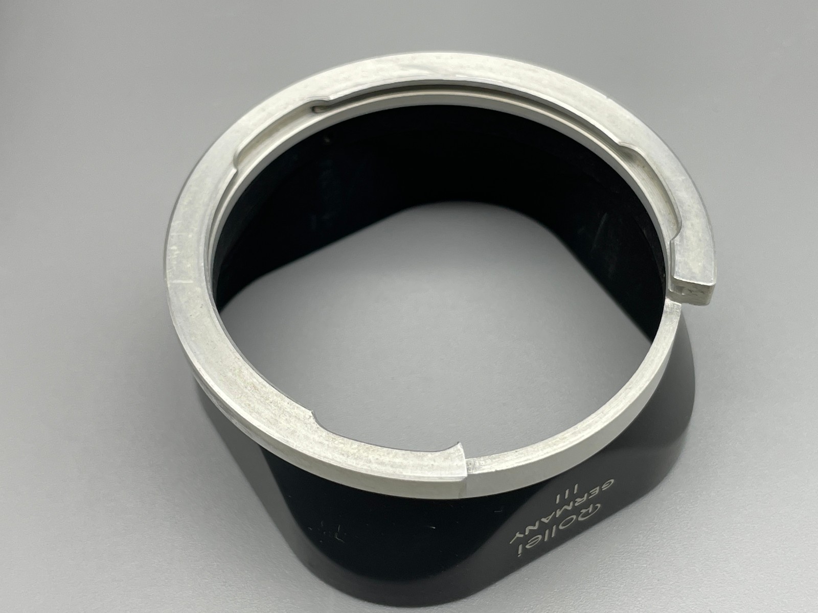 Rollei Rolleiflex Bay III Lens HOOD Shade w/ Leather Case