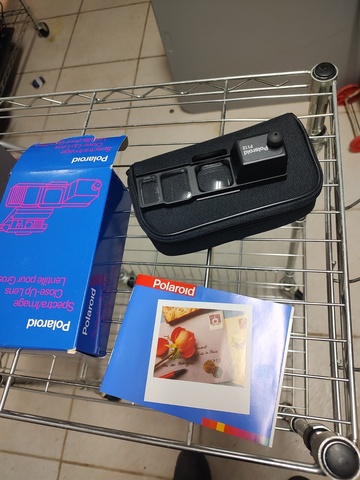 Vintage New in box Polaroid F112 Spectra / Image Close Up Lens Attachment & case
