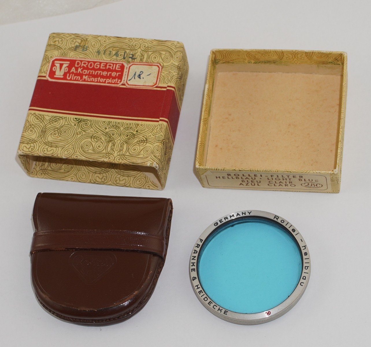 Rolleiflex Bay 3 Light Blue Filter for 2.8C in original case and box