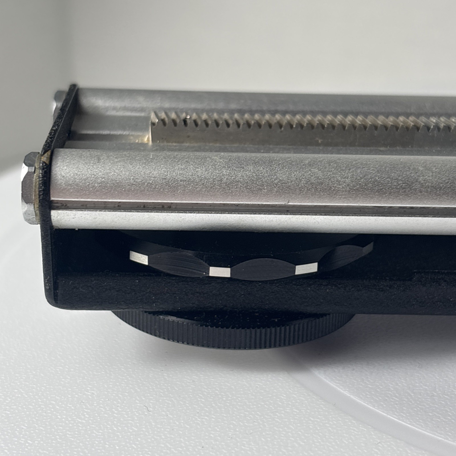 Vintage Spiratone Deluxe Focusing Rail 125MM Fine Focus Control Film Digital SLR