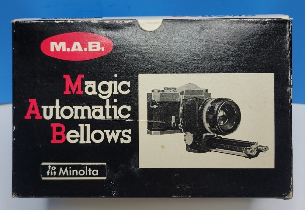 Asanuma Magic Automatic Bellows for Minolta Manual Focus Camera. Nice.