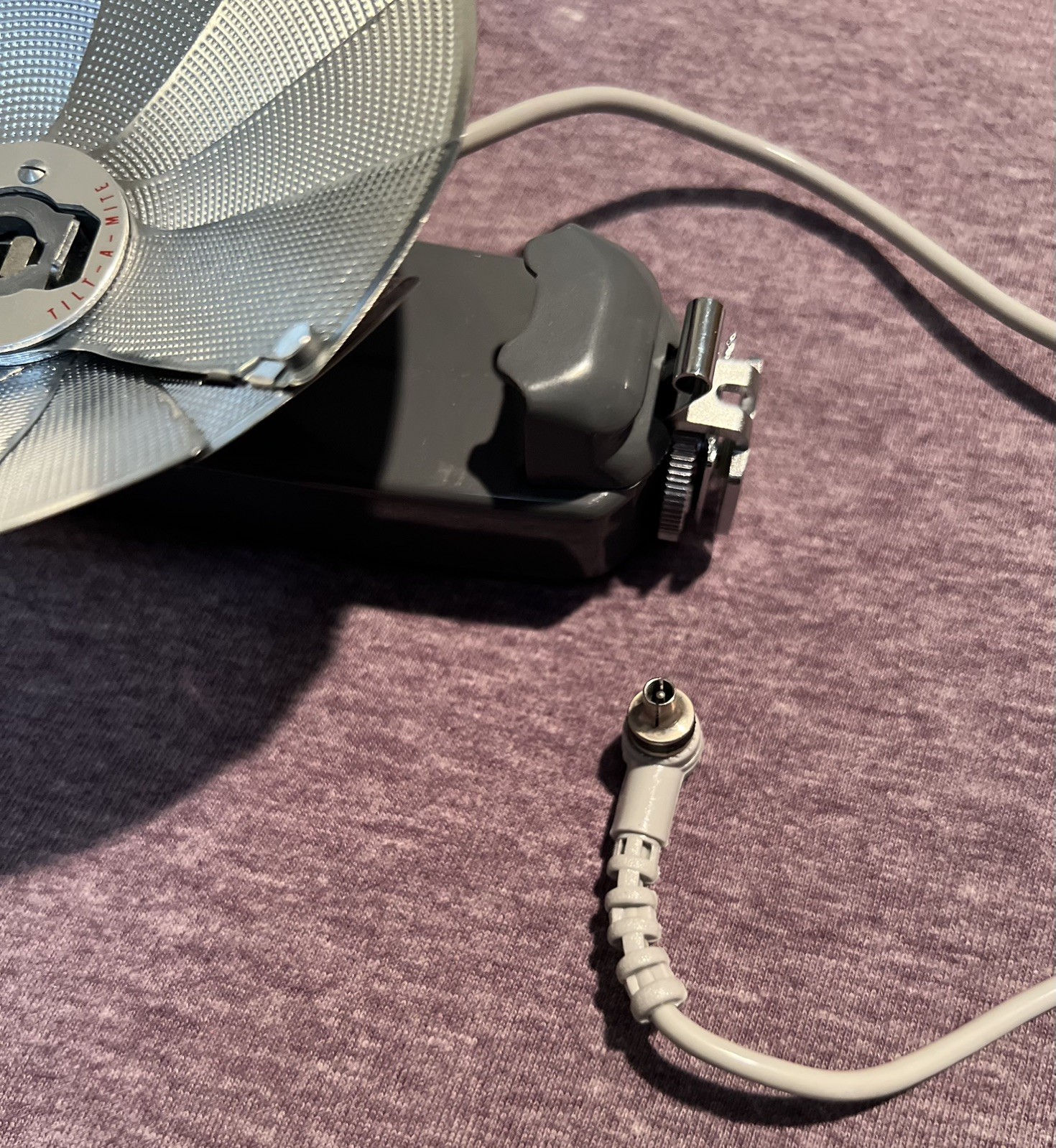 Honeywell Tilt-A-Mite Flash Unit Collapsible Fan Style Vintage Camera Pentax